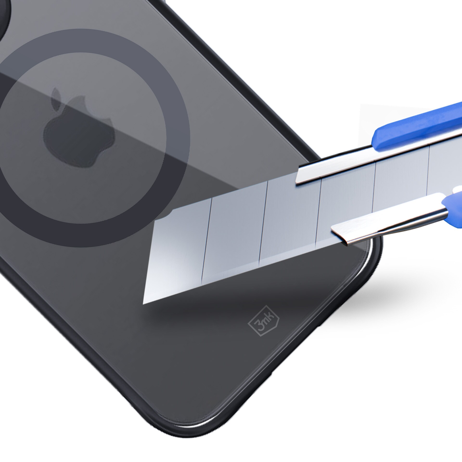 3mk Satin Armor MagCase med MagSafe til iPhone 14 Pro Max – Gennemsigtig med sort ramme
