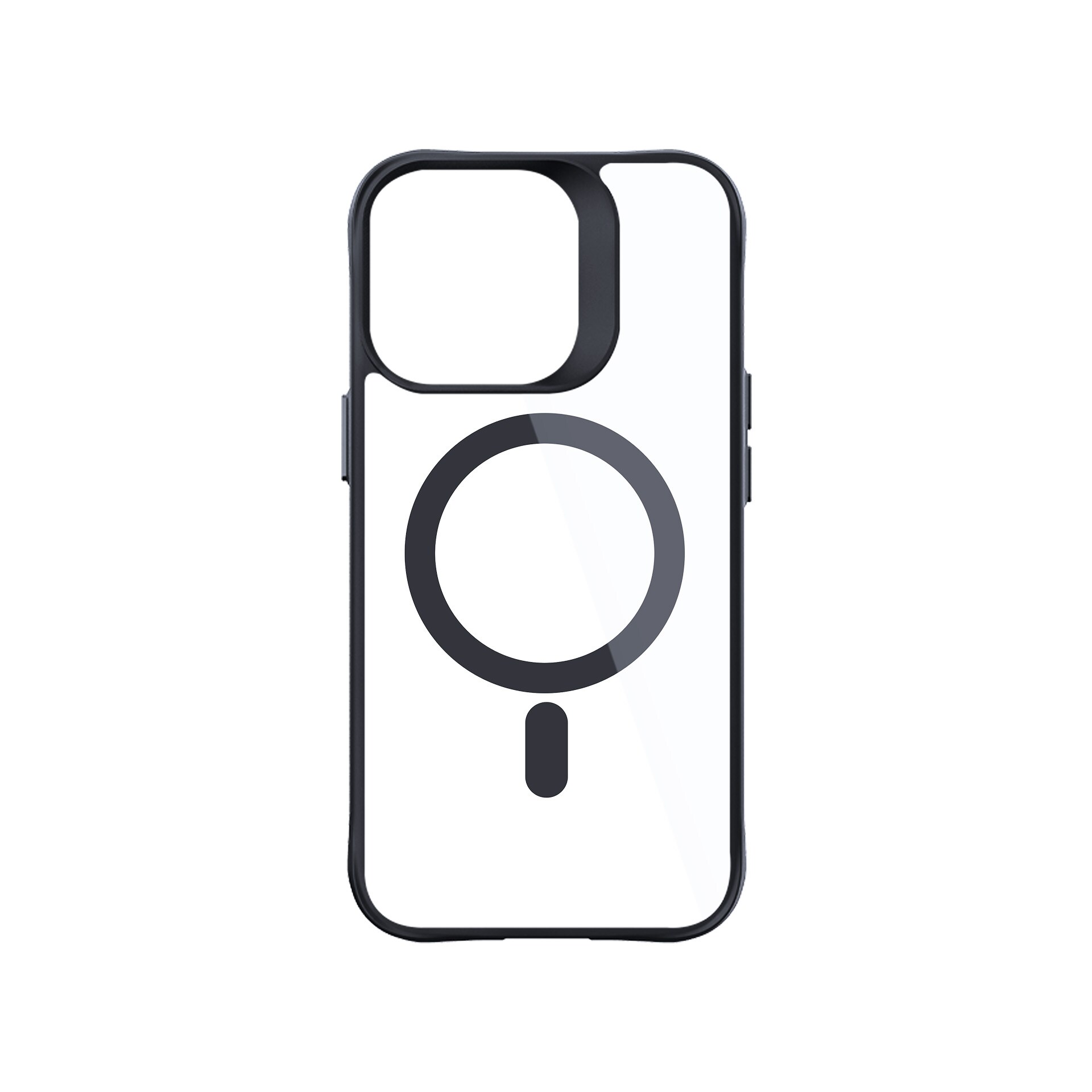 3mk Satin Armor MagCase med MagSafe til iPhone 14 Pro Max – Gennemsigtig med sort ramme
