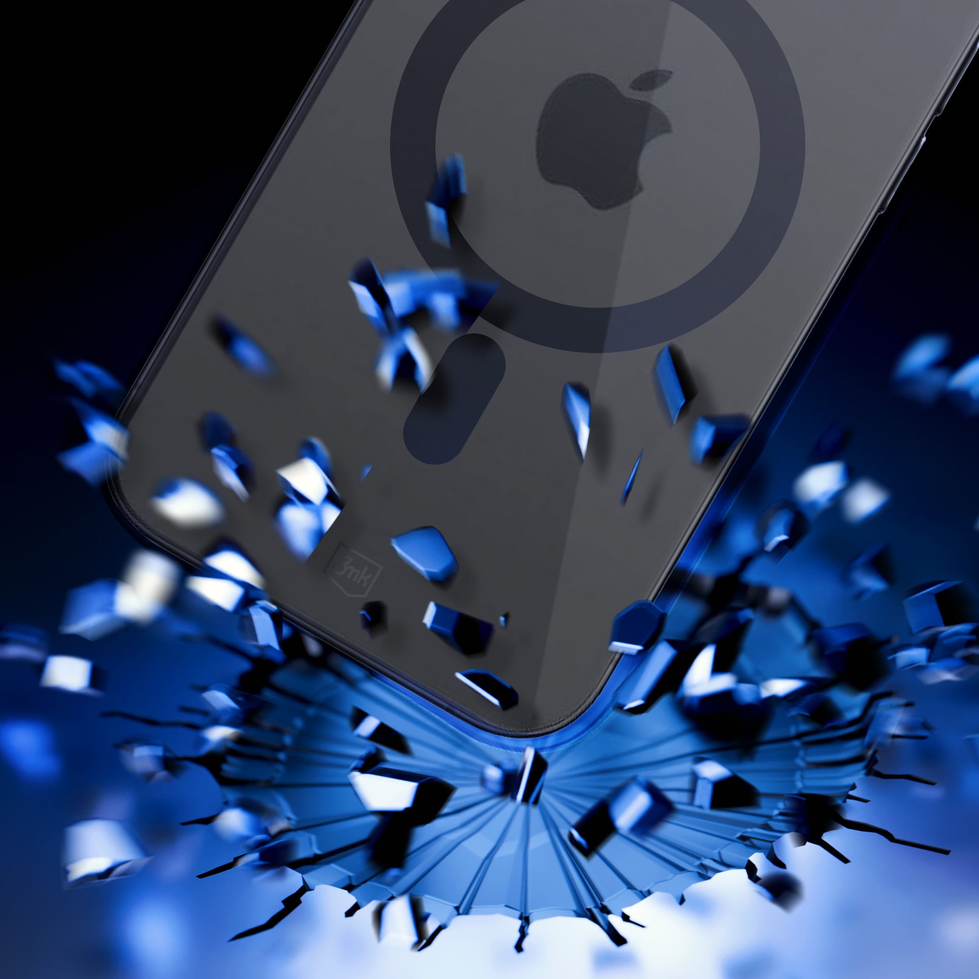 3mk Satin Armor MagCase med MagSafe til iPhone 14 Pro Max – Gennemsigtig med sort ramme