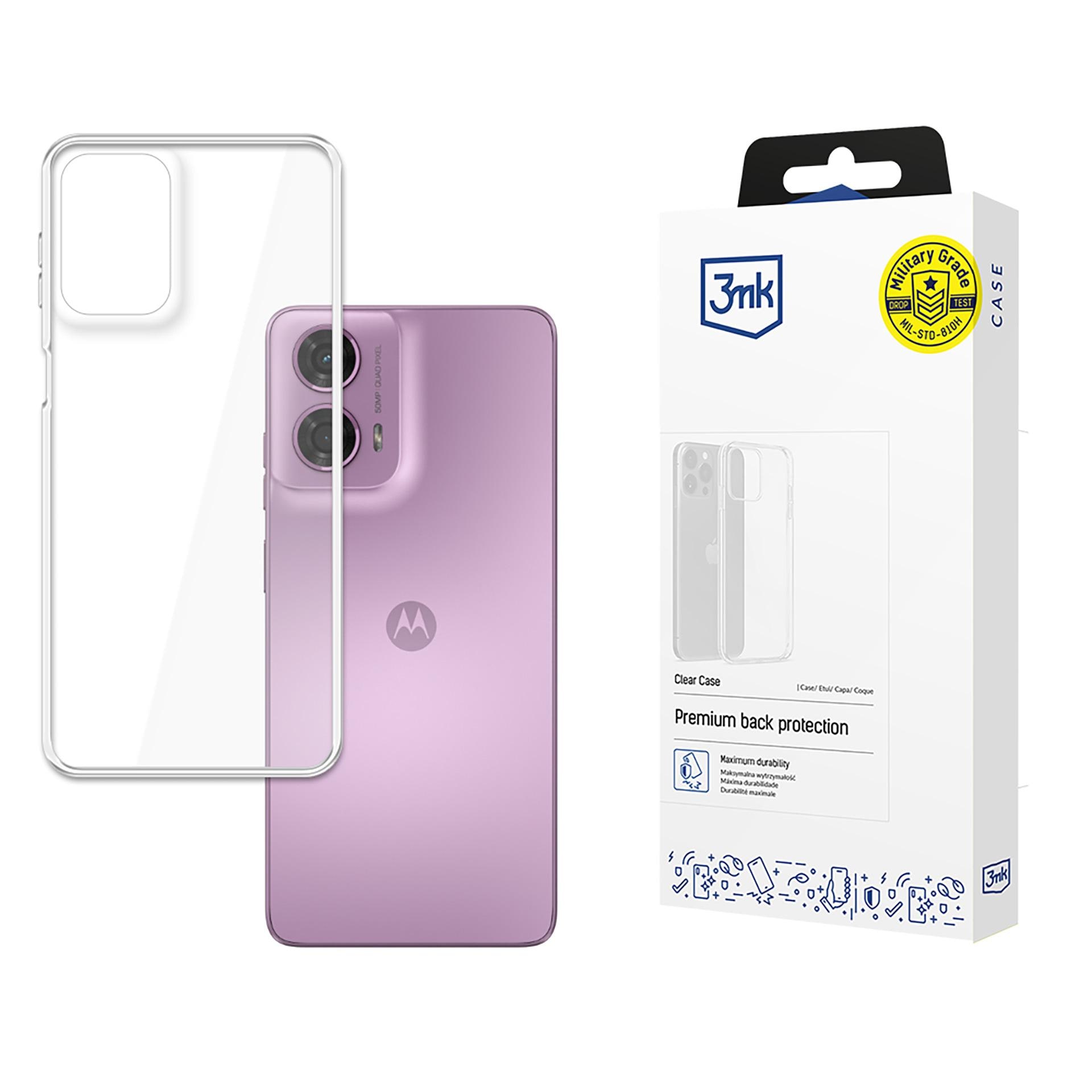 3mk genomskinligt skal till Motorola Moto G24 – transparent