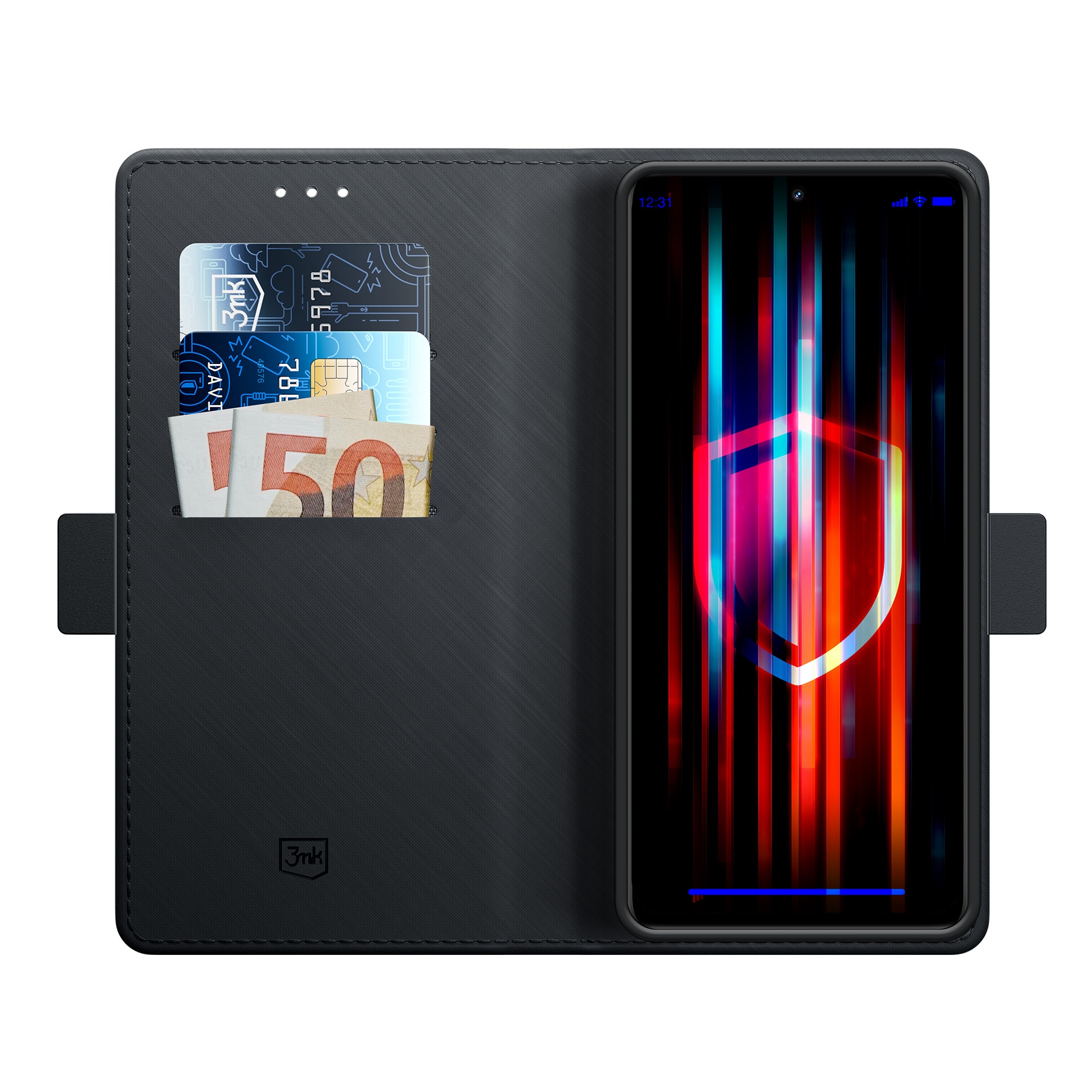 3mk-lommebog til Realme 12 5G – Sort