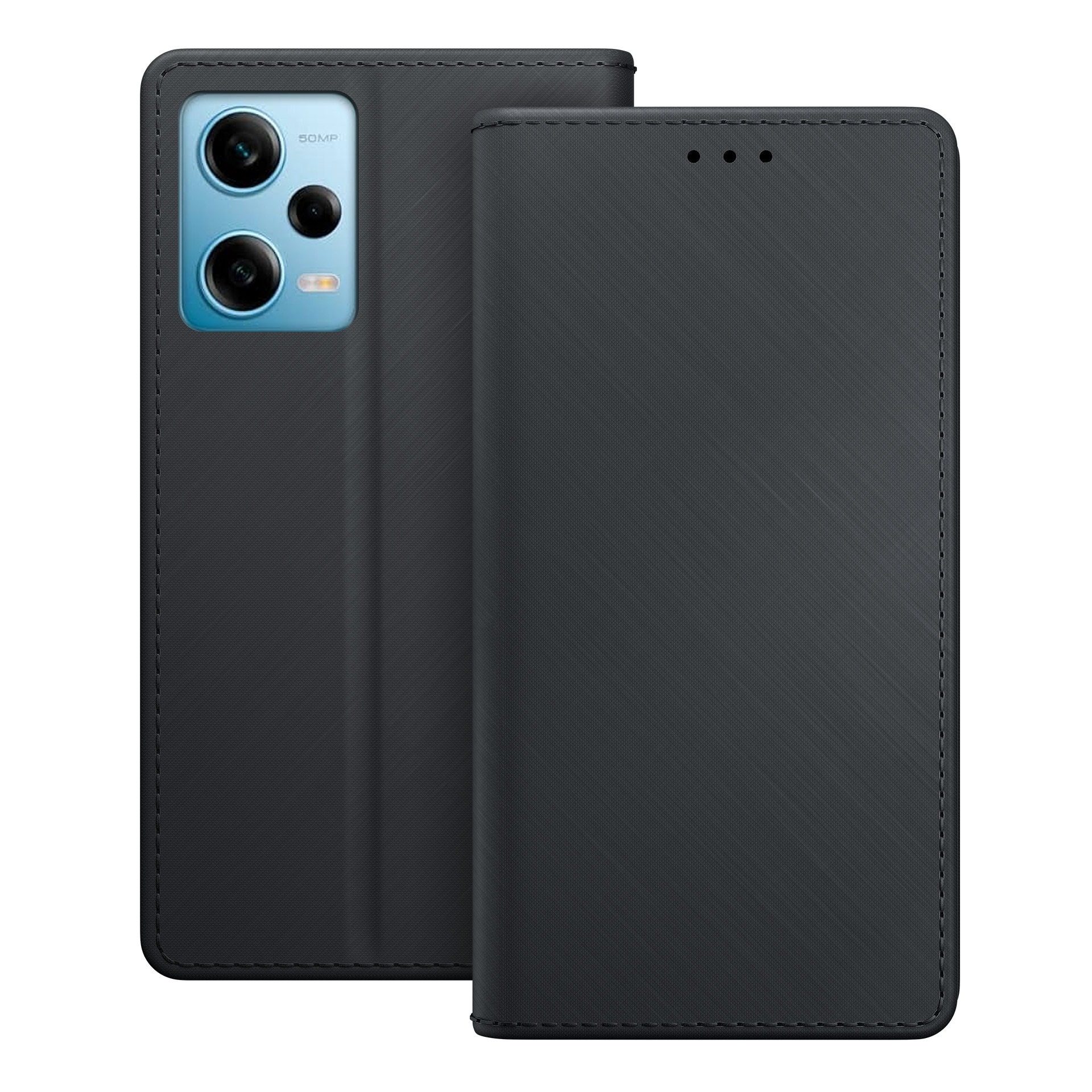 3mk-lommebog til Motorola Edge 40 Pro 5G – Sort