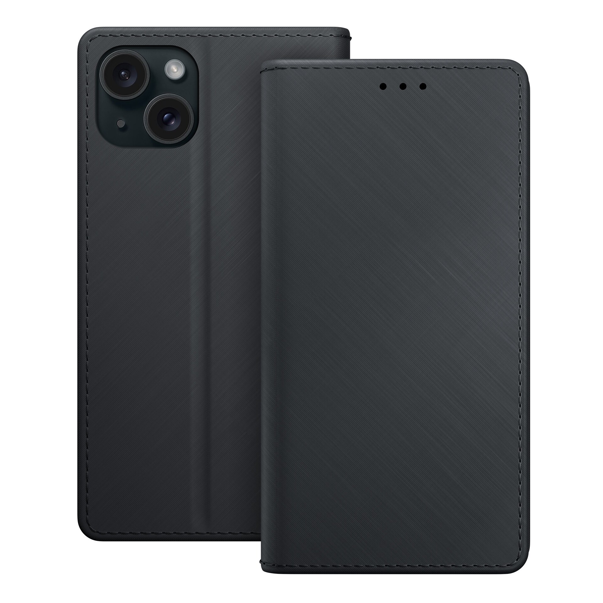 3mk plånboksfodral för iPhone 15 – Svart