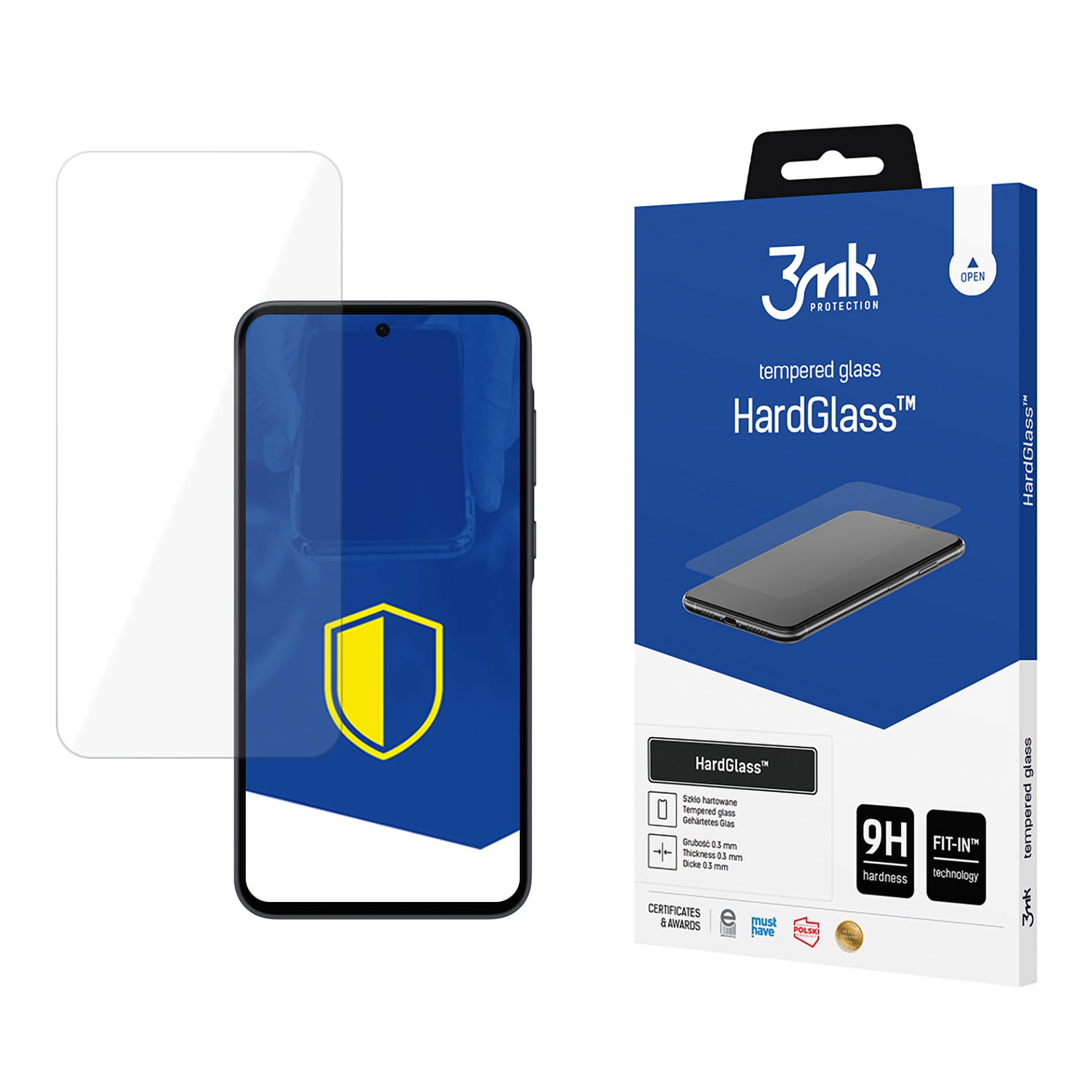 9H 3mk HardGlass™-glas till Samsung Galaxy M35 5G