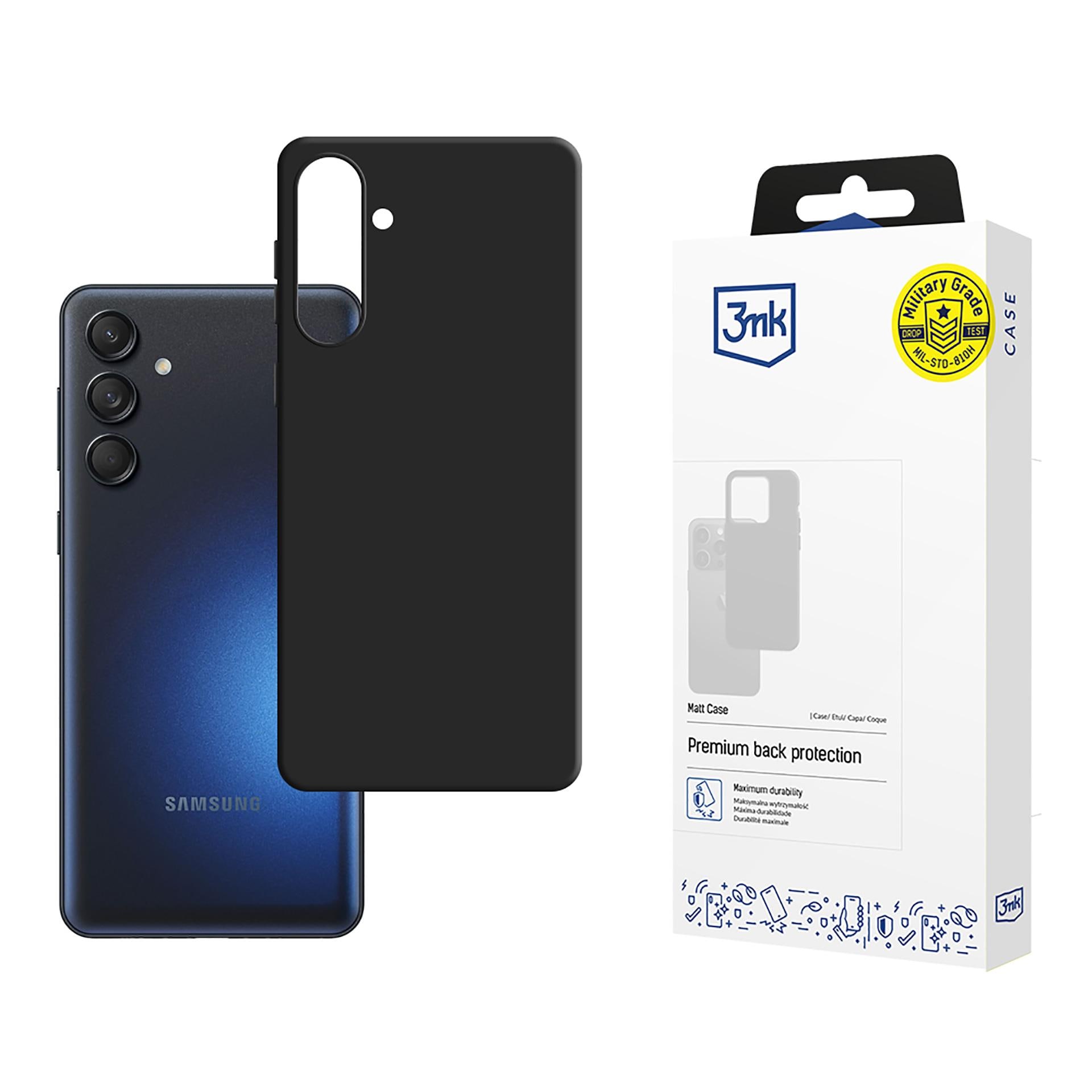 3mk matt skal till Samsung Galaxy M55 – Svart