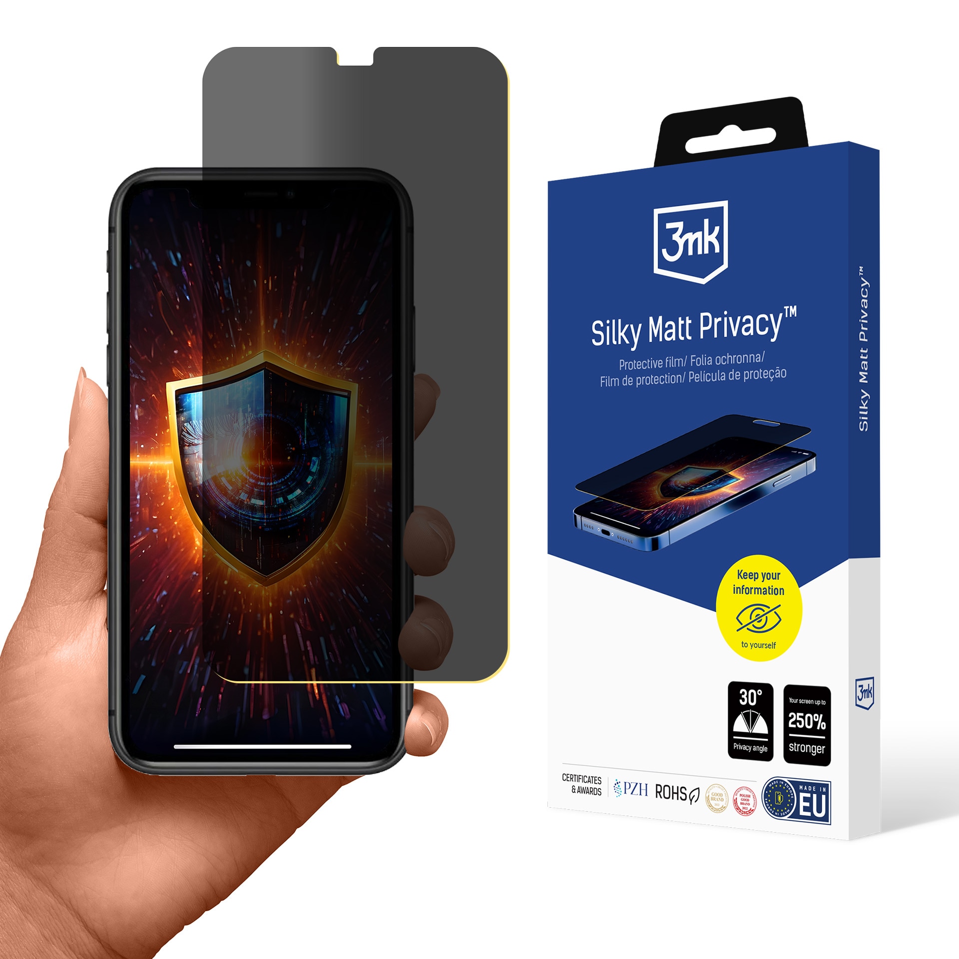 Insynsskydd 3mk Silky Matt Privacy för Apple iPhone 11
