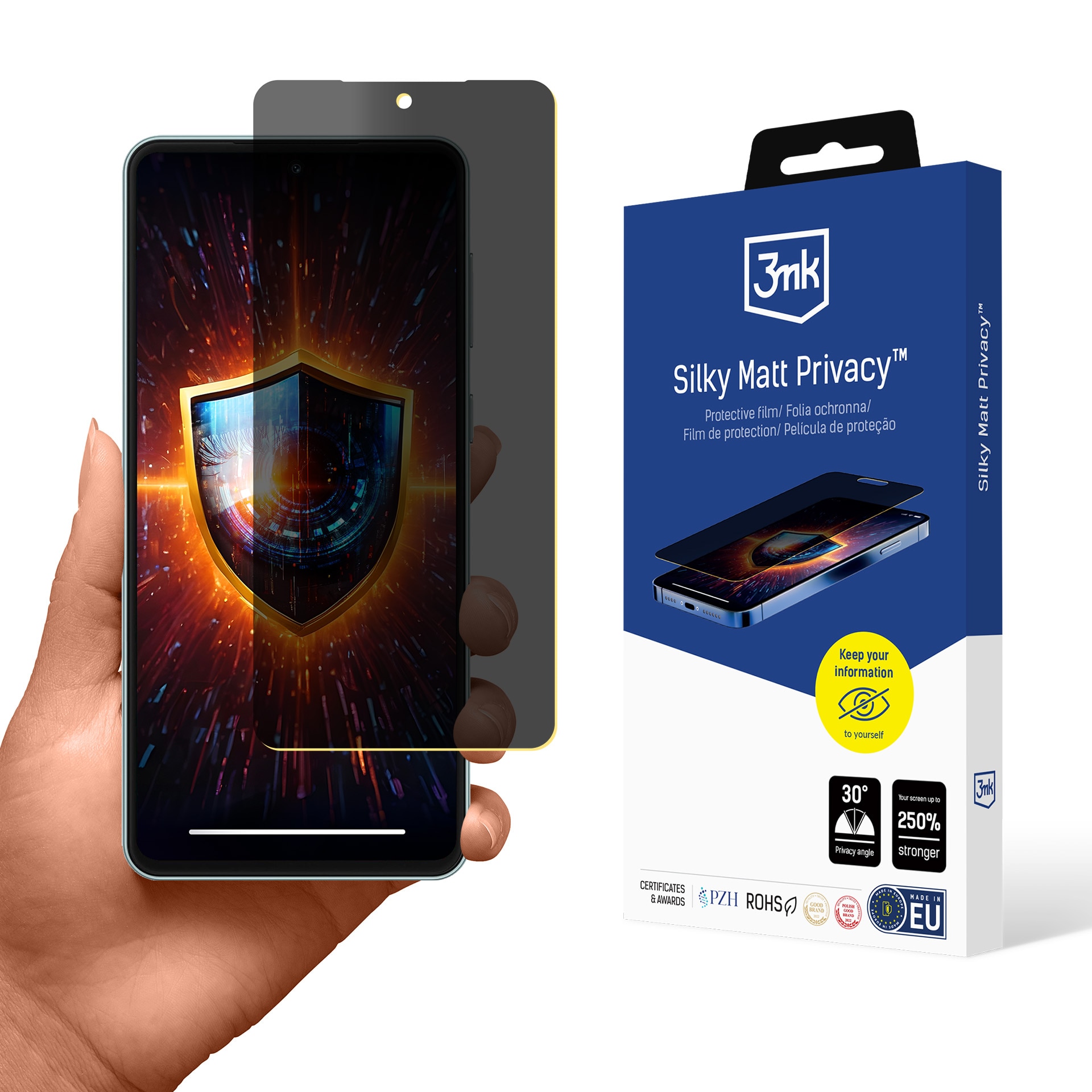 Matt integritetsskyddsfilm 3mk Silky Matt Privacy till Samsung Galaxy M55