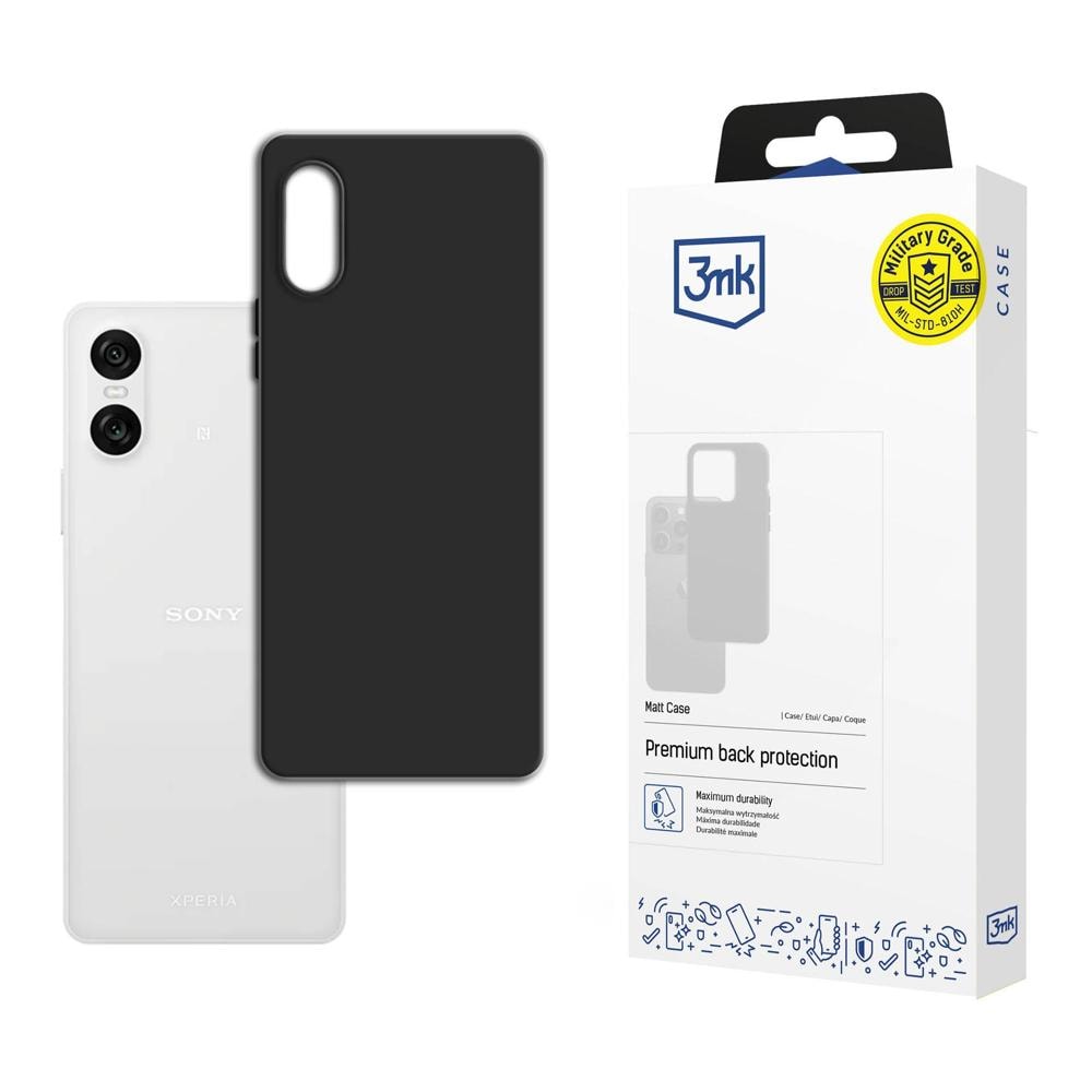 3mk matt skal till Sony Xperia 10 VI – Svart