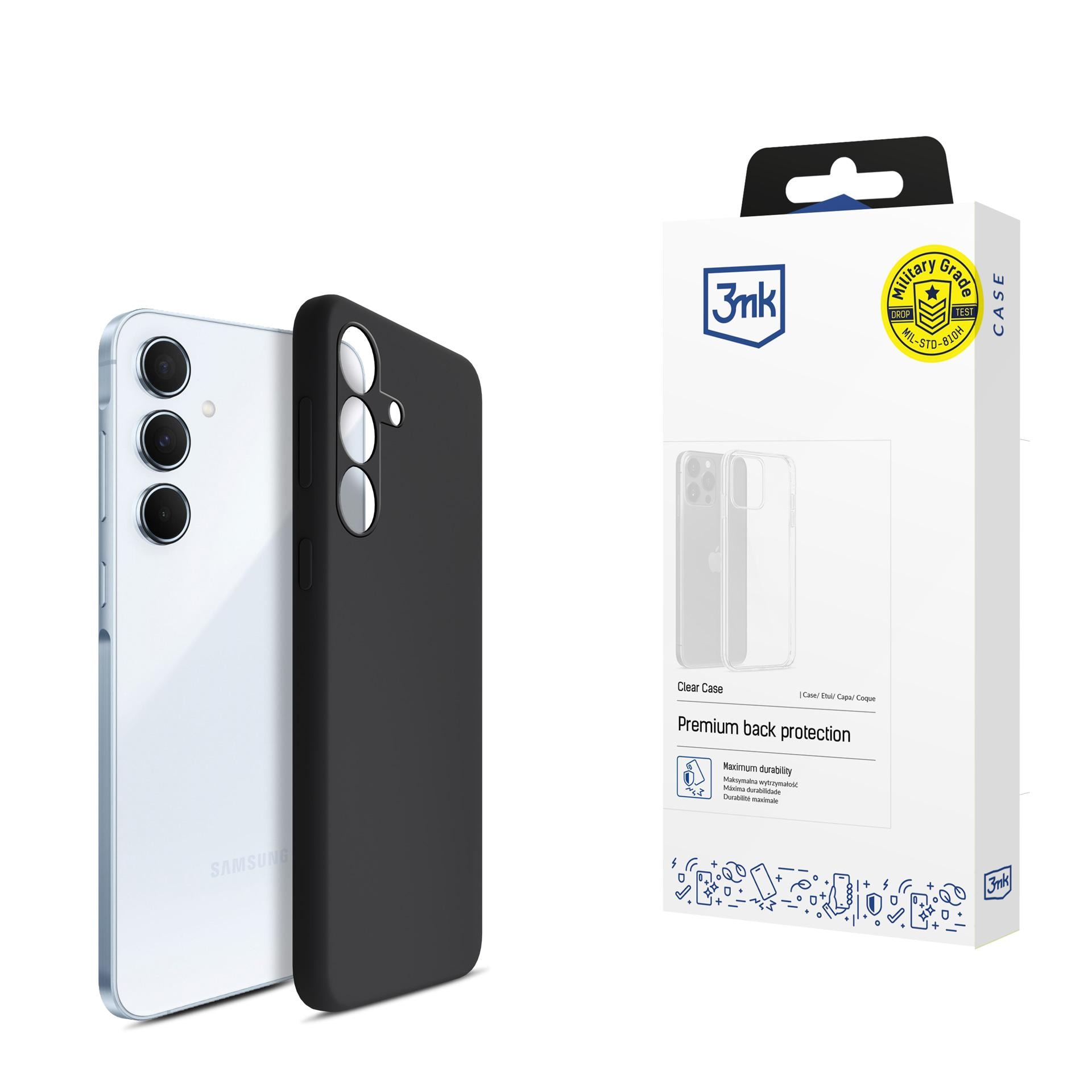 3mk silikonfodral till Samsung Galaxy A55 5G – Svart