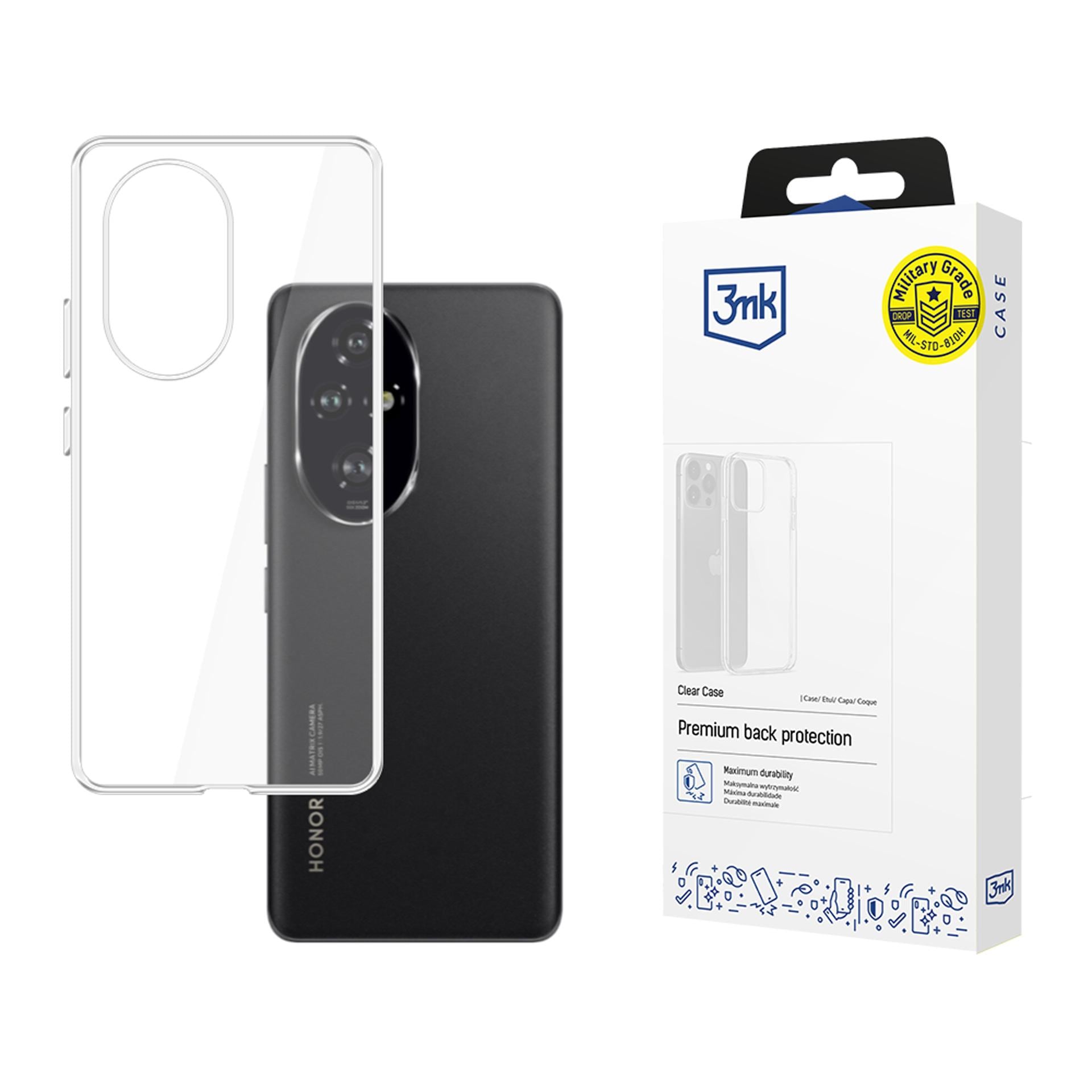 3mk genomskinligt skal till Honor 200 Pro – transparent