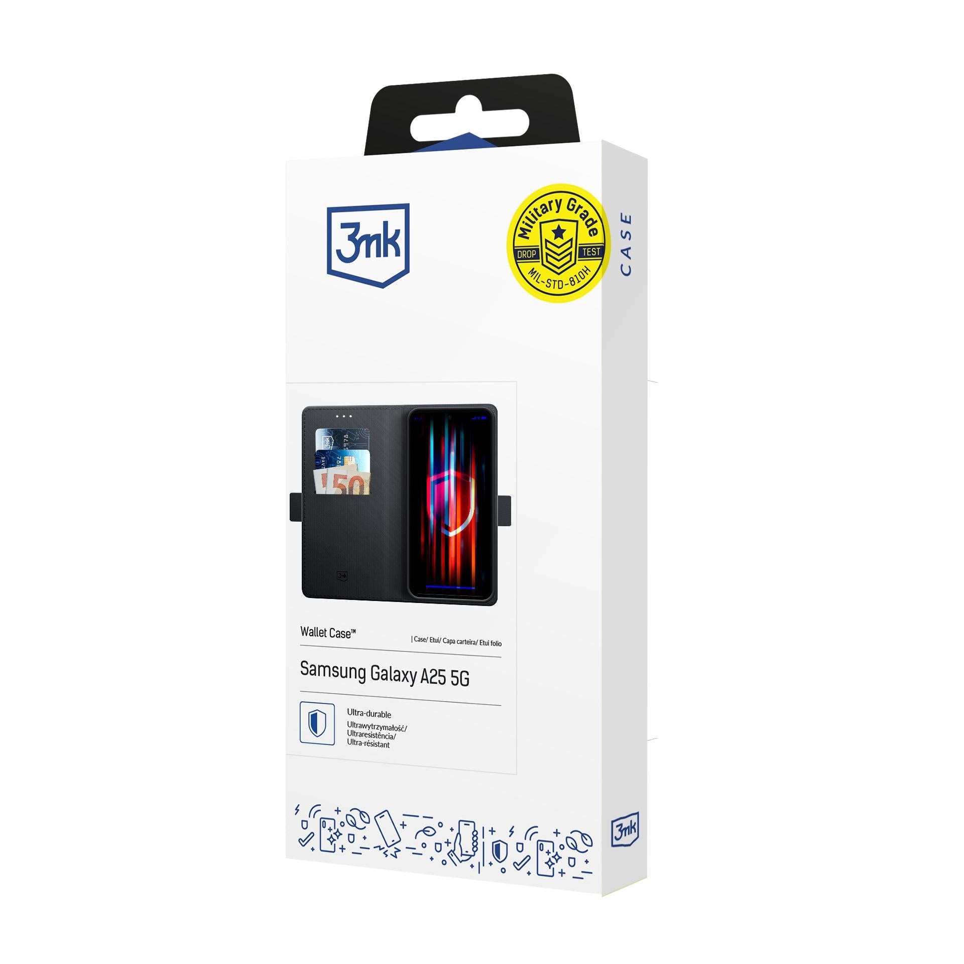 3mk plånboksfodral till Samsung Galaxy A25 5G – Svart