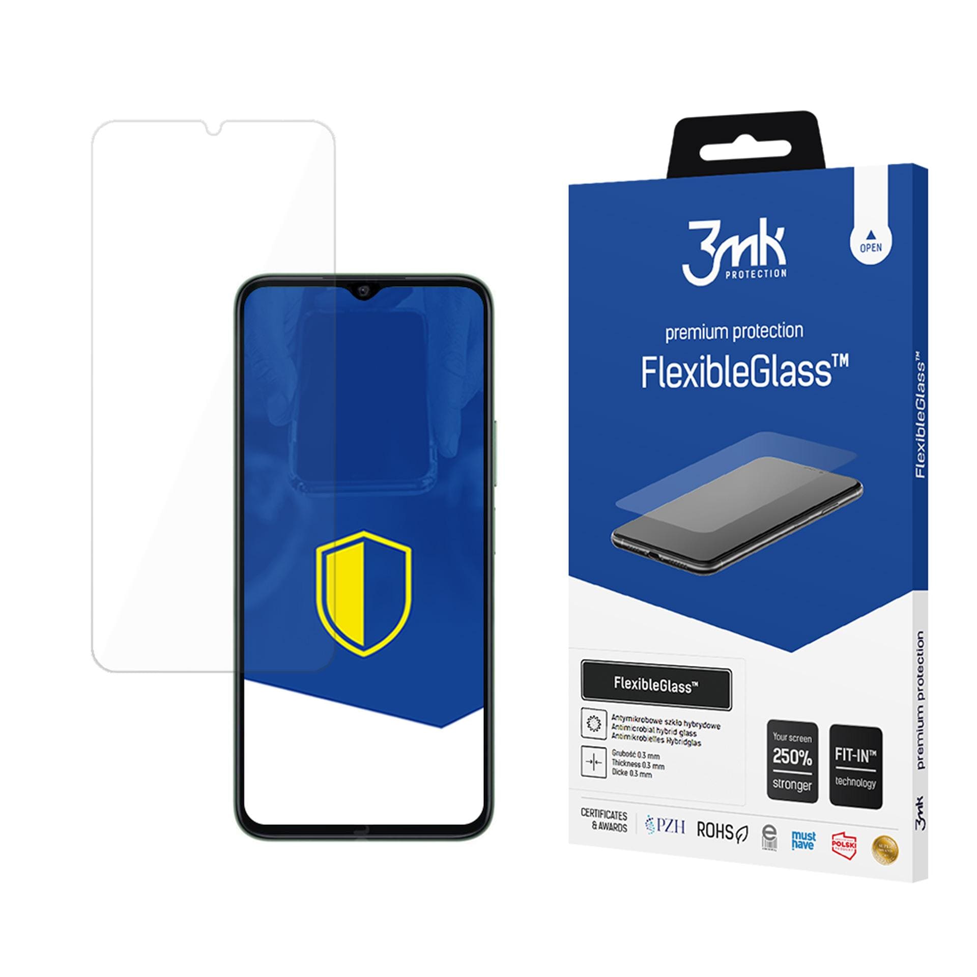 Härdat glas 3mk FlexibleGlass till Honor X6B