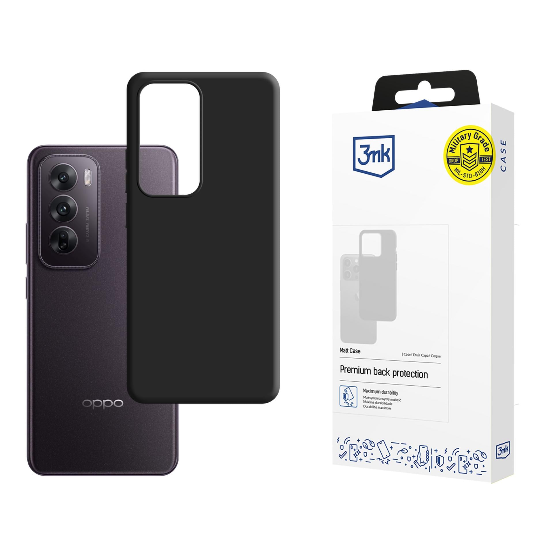 3mk matt skal till Oppo Reno 12
