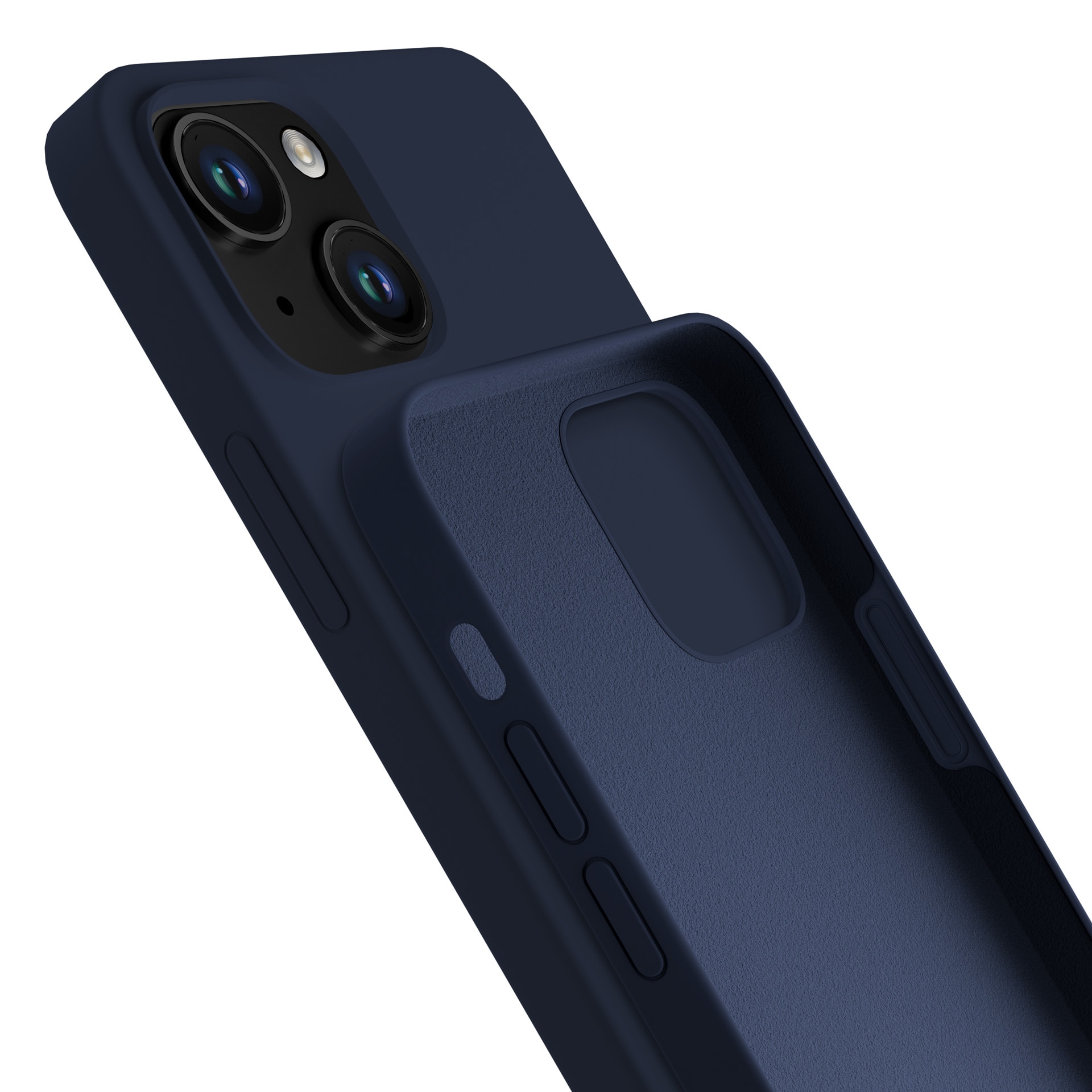 3mk silikoneetui til iPhone 15 Plus – marineblå
