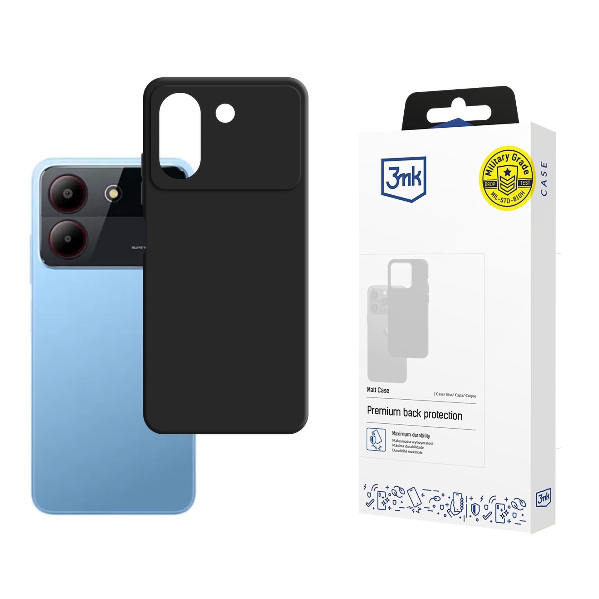3mk matt skal till ZTE Blade A54 – Svart