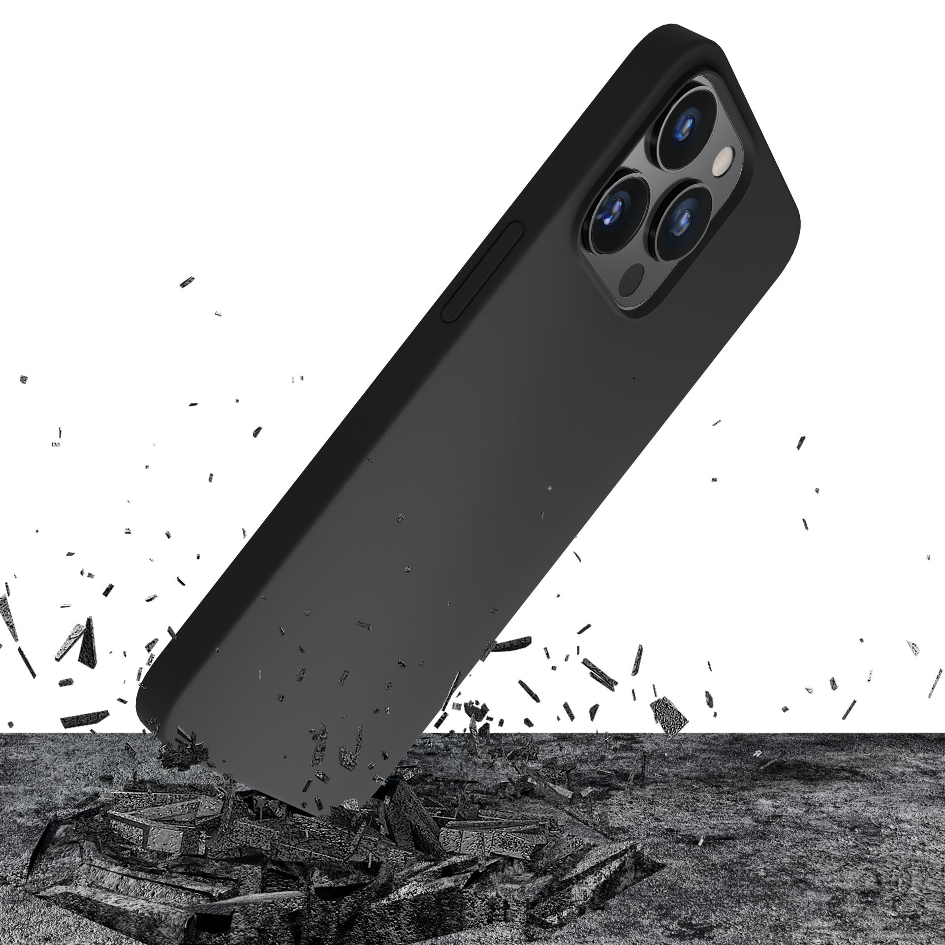 3mk silikoneetui til iPhone 16 Pro Max – sort