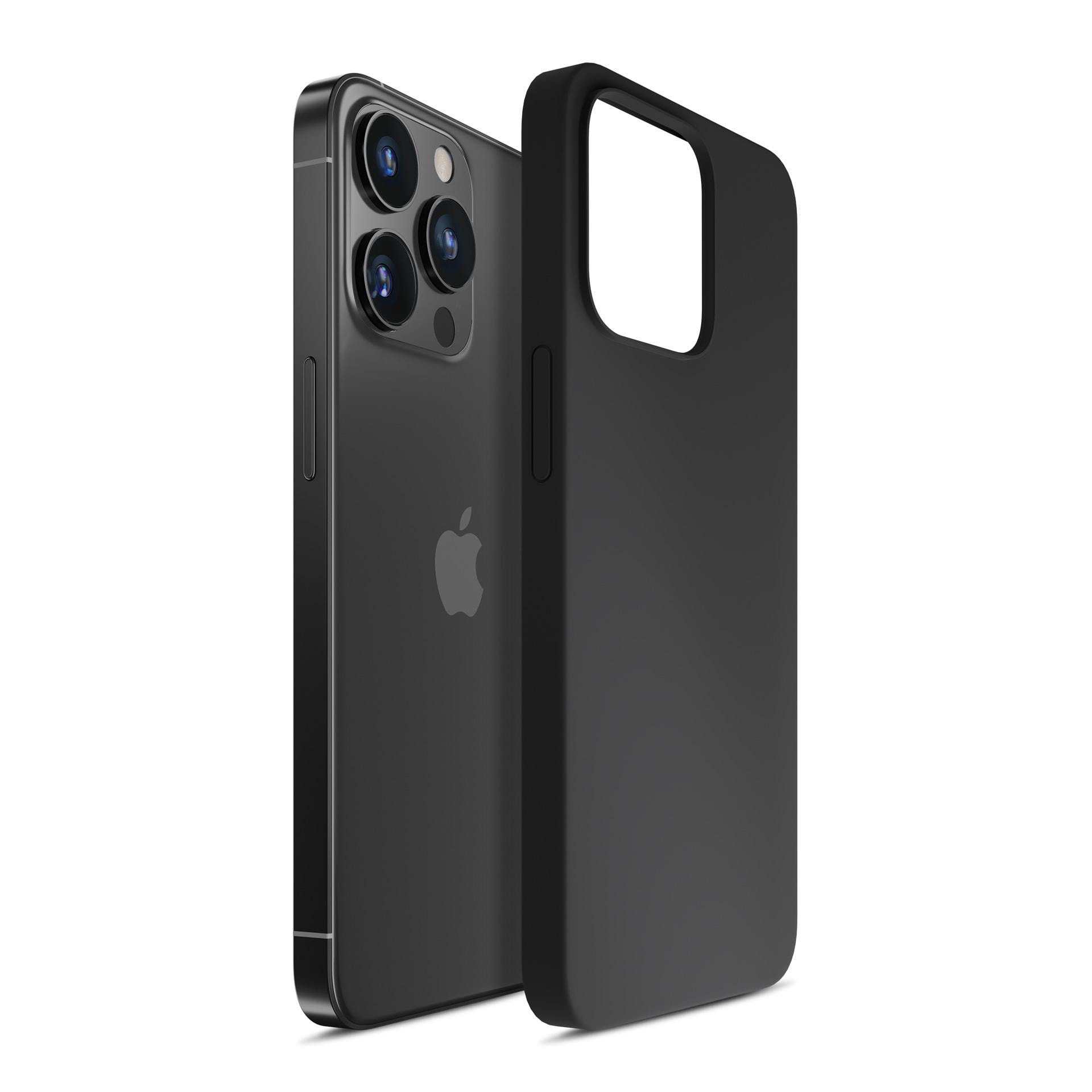 3mk silikoneetui til iPhone 16 Pro Max – sort