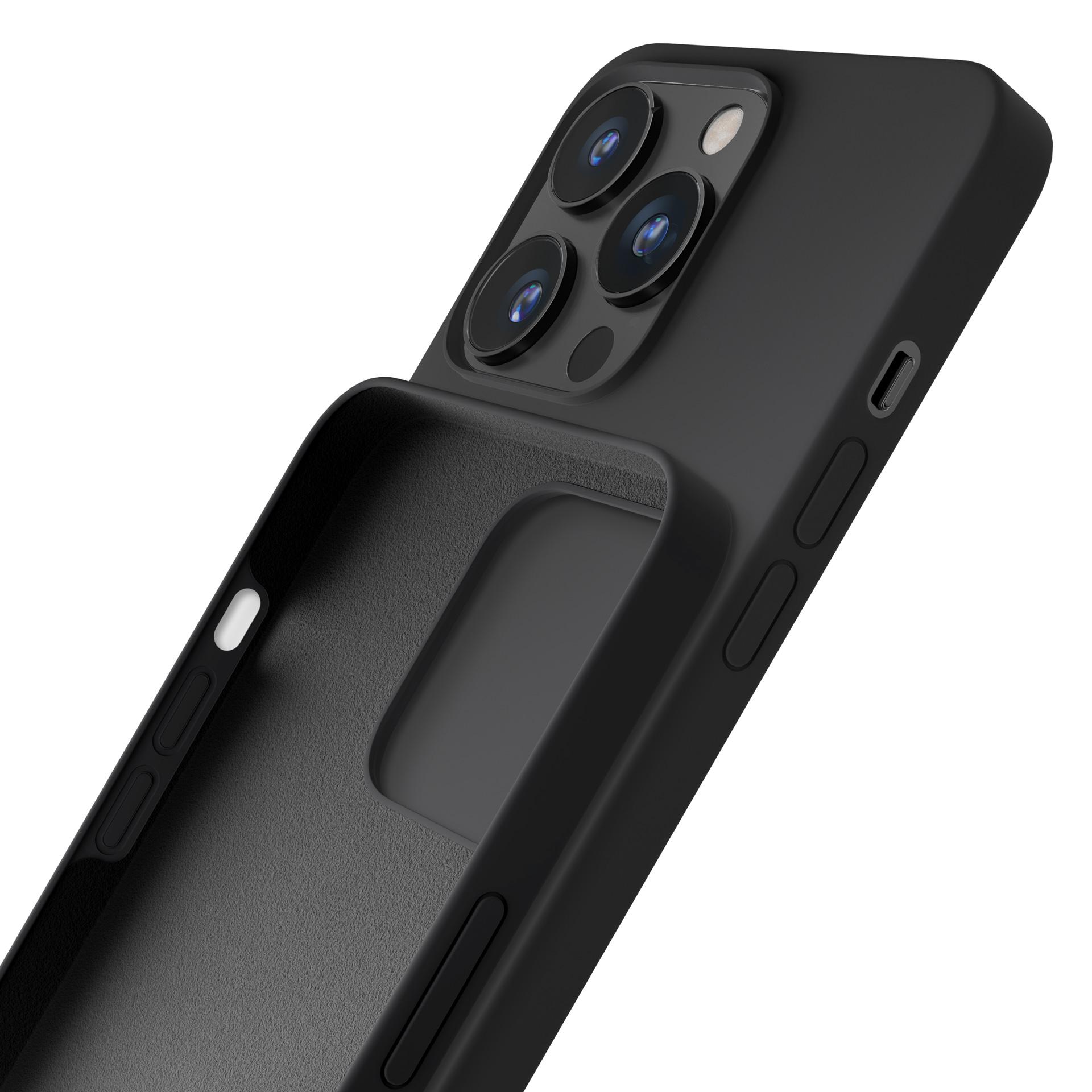 3mk silikoneetui til iPhone 16 Pro Max – sort