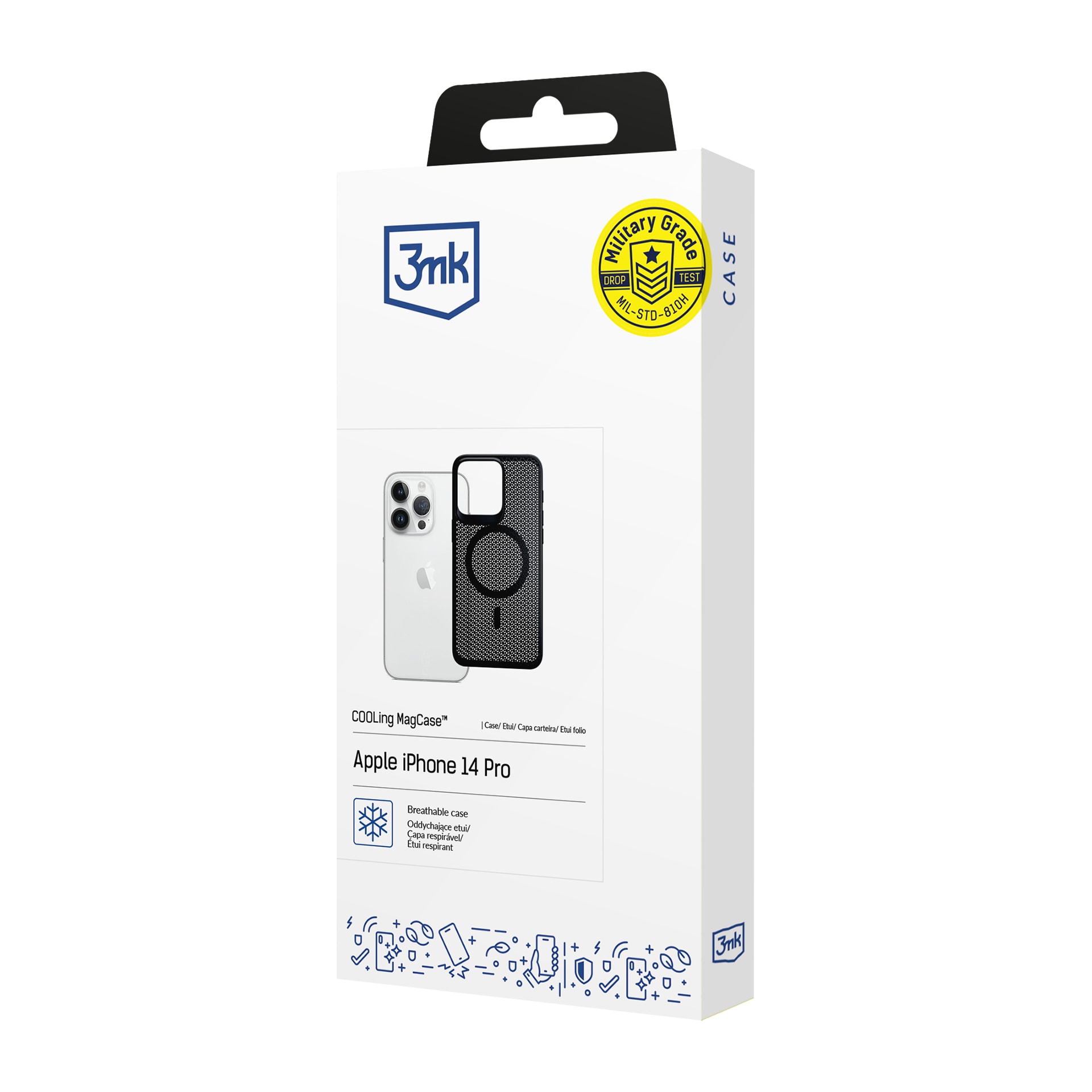3mk COOLing MagCase för Apple iPhone 14 Pro – Svart