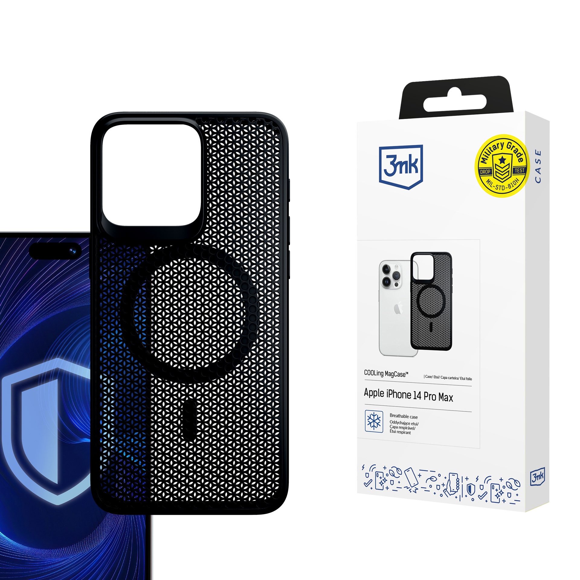 3mk COOLing MagCase-fodral för Apple iPhone 14 Pro Max – Svart