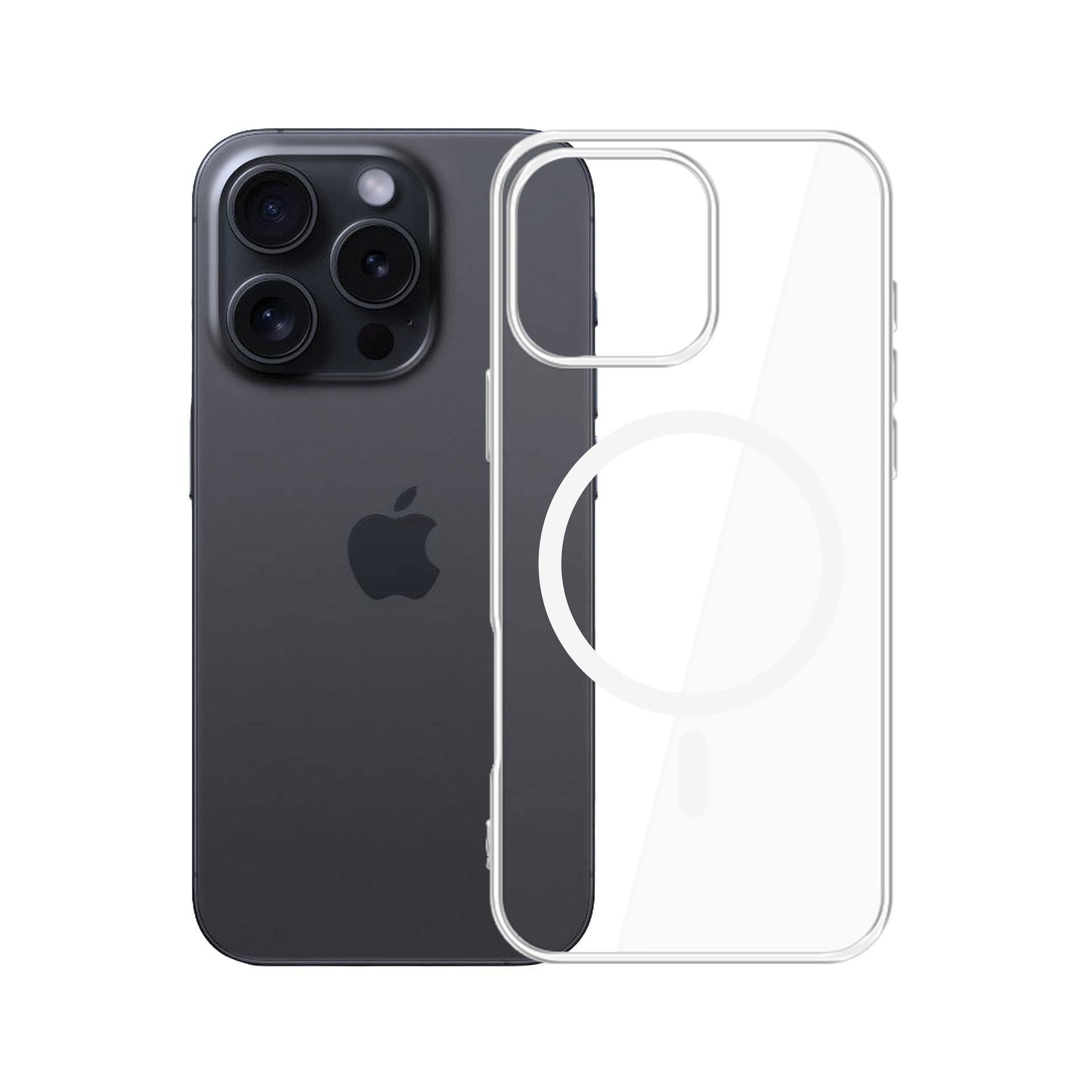 3mk Clear MagCase-etui til Apple iPhone 16 Pro Max – gennemsigtigt