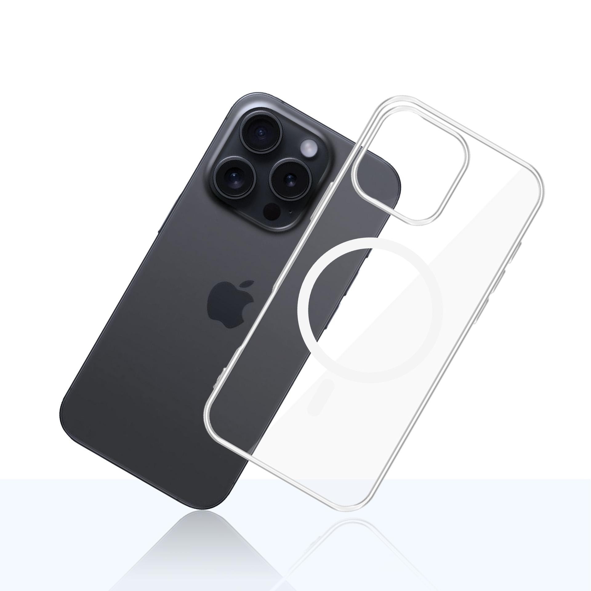 3mk Clear MagCase-etui til Apple iPhone 16 Pro Max – gennemsigtigt