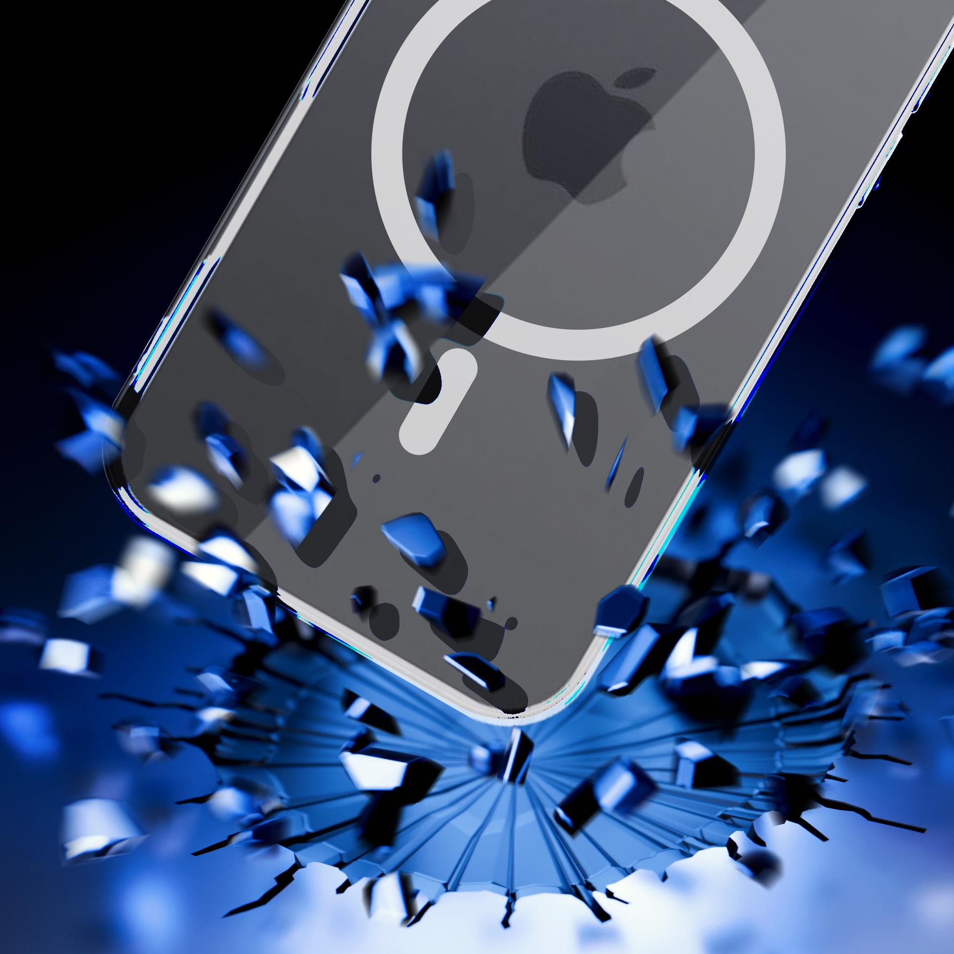 3mk Clear MagCase-etui til Apple iPhone 16 Pro Max – gennemsigtigt