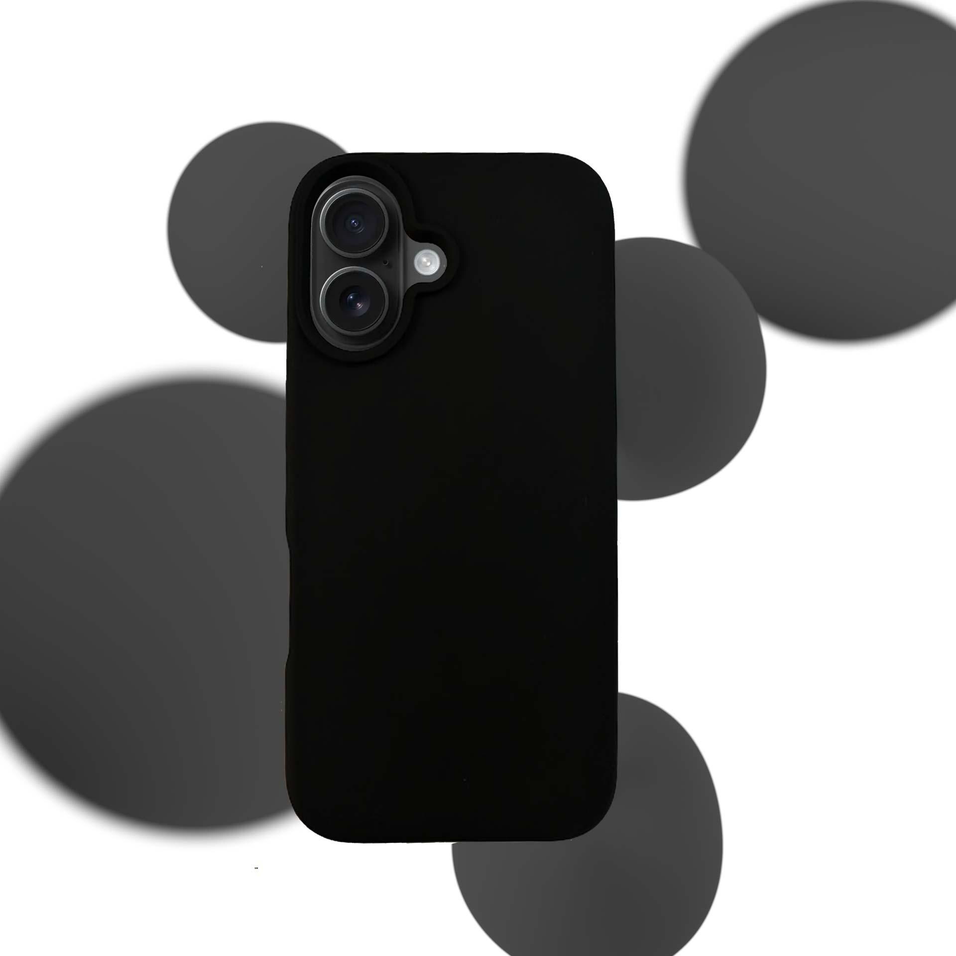 3mk silikoneetui til iPhone 16 Plus – sort