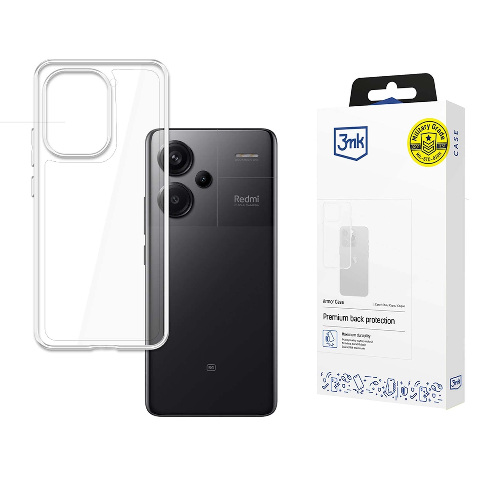 3mk Armor-skal för Xiaomi Redmi Note 13 Pro+ – Transparent