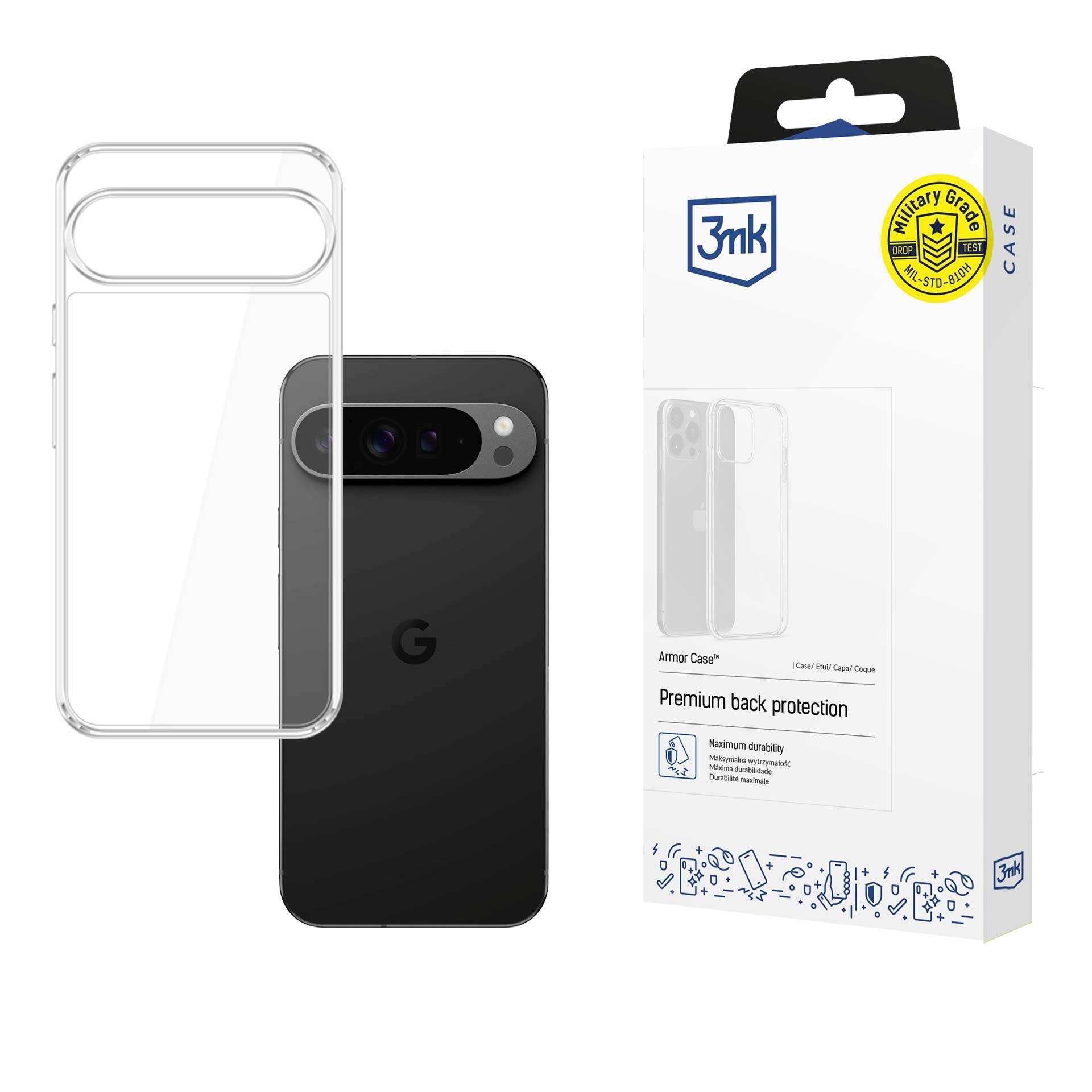 3mk Armor-fodral för Google Pixel 9 / 9 Pro – Transparent