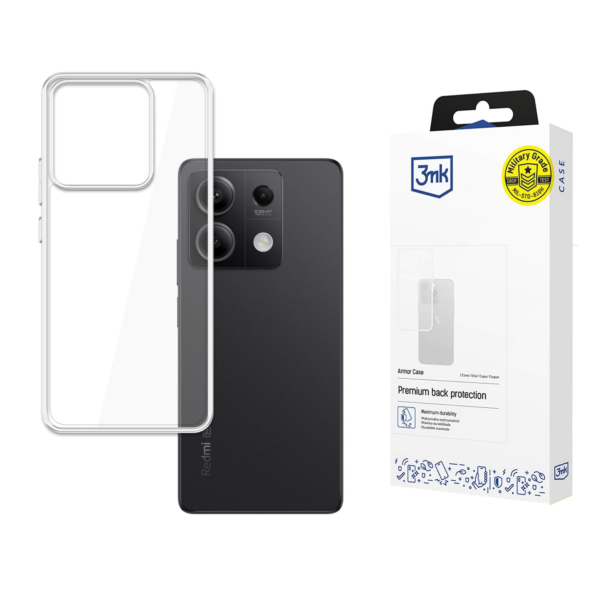 3mk Armor-skal för Xiaomi Redmi Note 13 5G – genomskinligt