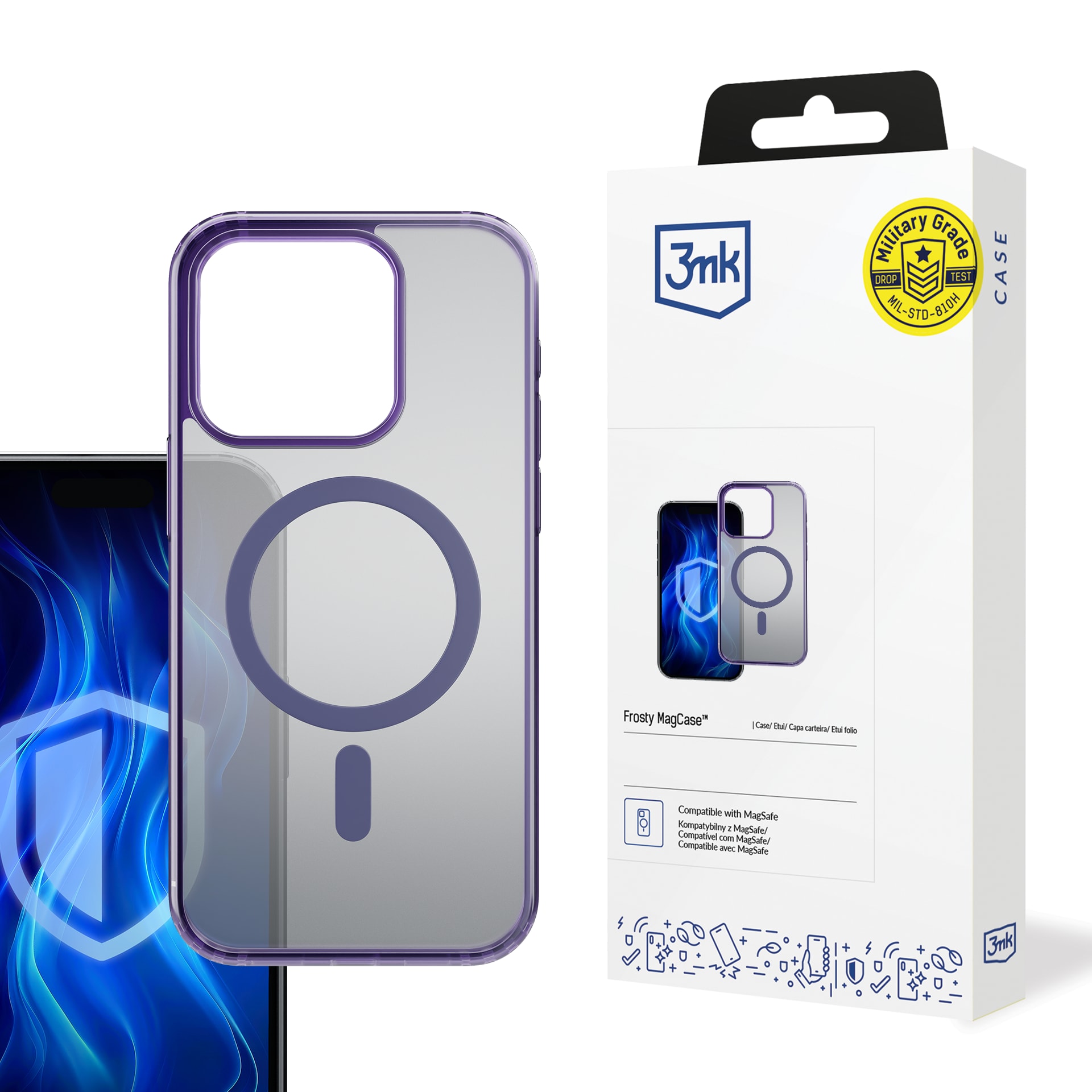 3mk Frosty MagCase lila skal till Apple iPhone 13 Pro Max – lila