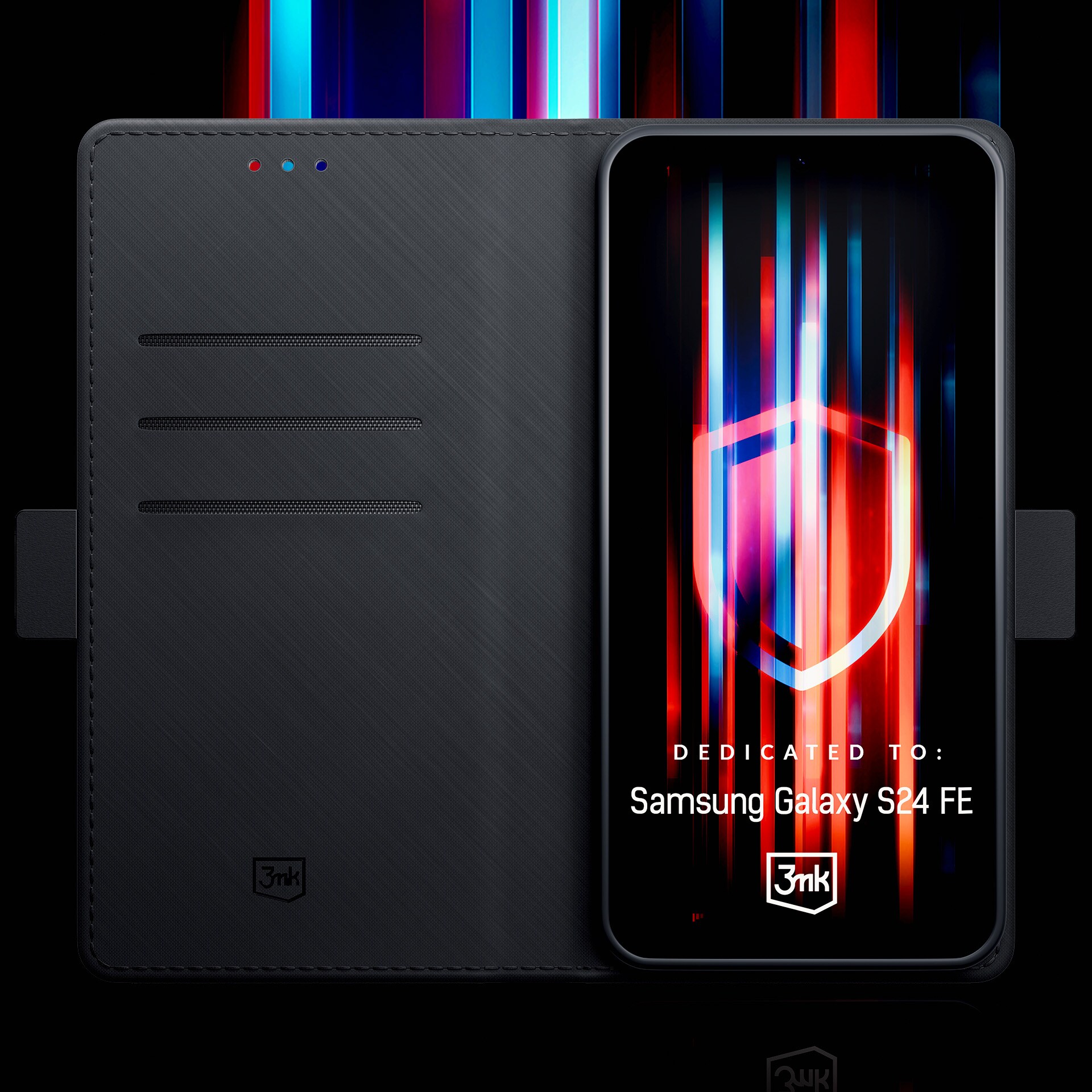 3mk-lommebog til Samsung Galaxy S24 FE – Sort