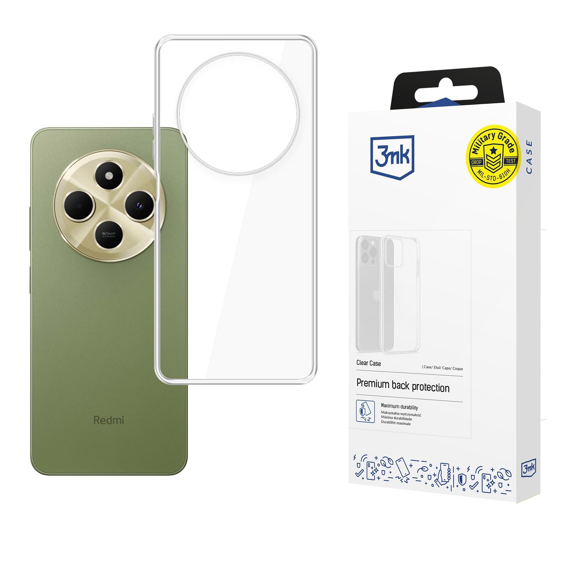 3mk genomskinligt skal till Xiaomi Redmi 14C – transparent