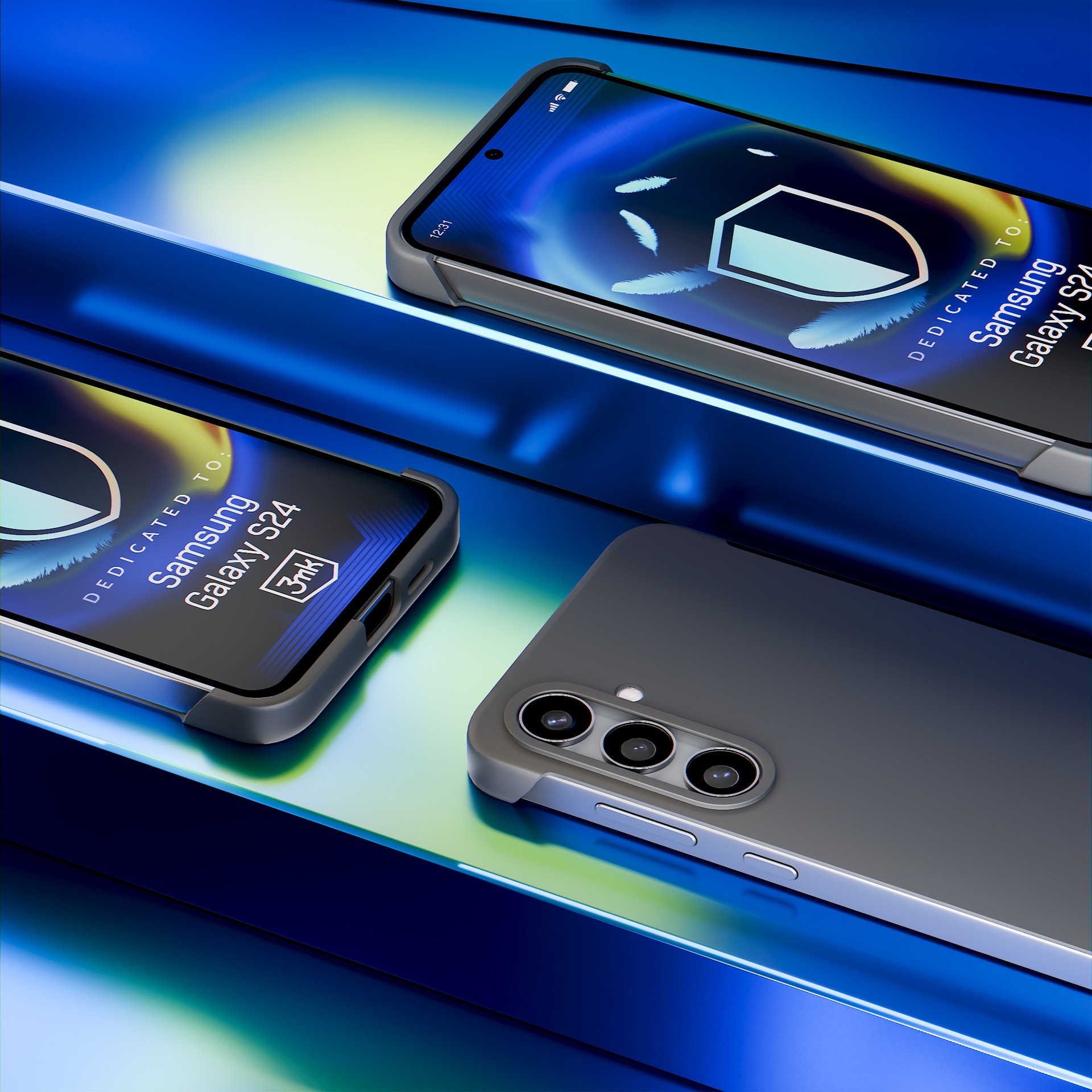 3mk Just20g mat etui til Samsung Galaxy S24 – mat sort