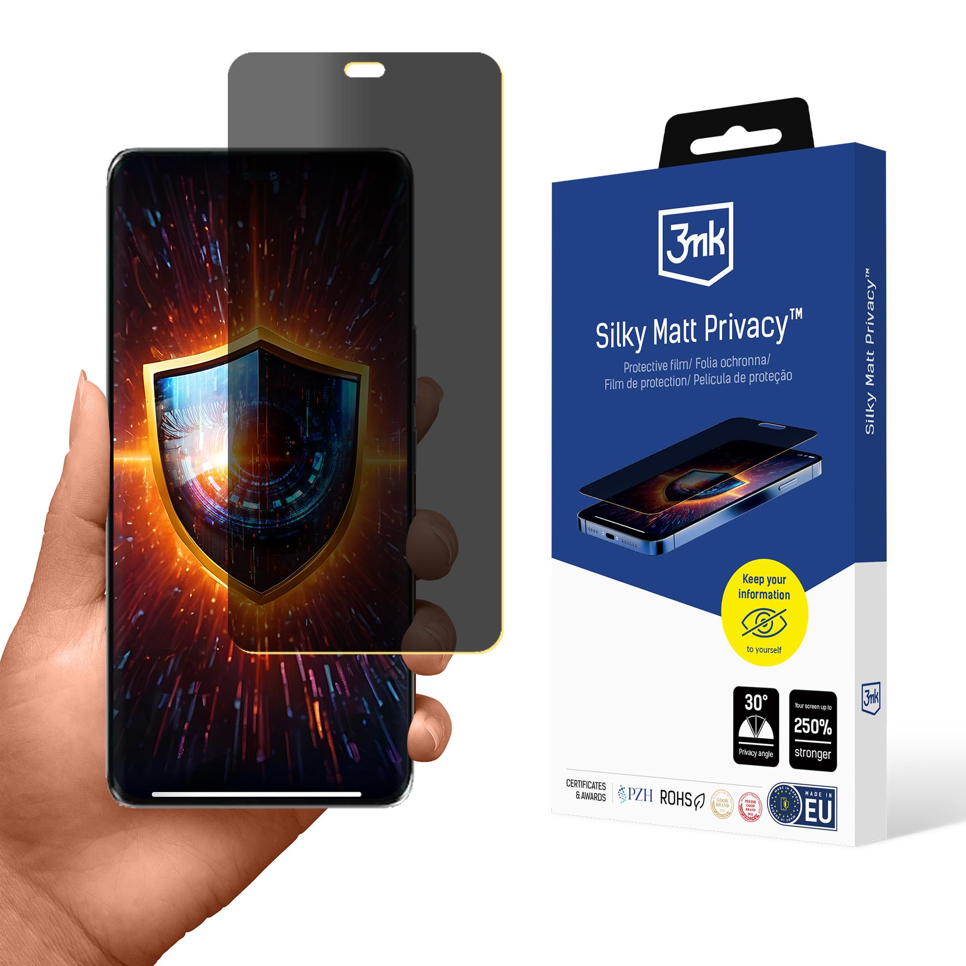 3mk Silky Matt Privacy™ – matt skärmskydd med insynsskydd för Honor Magic7 Lite