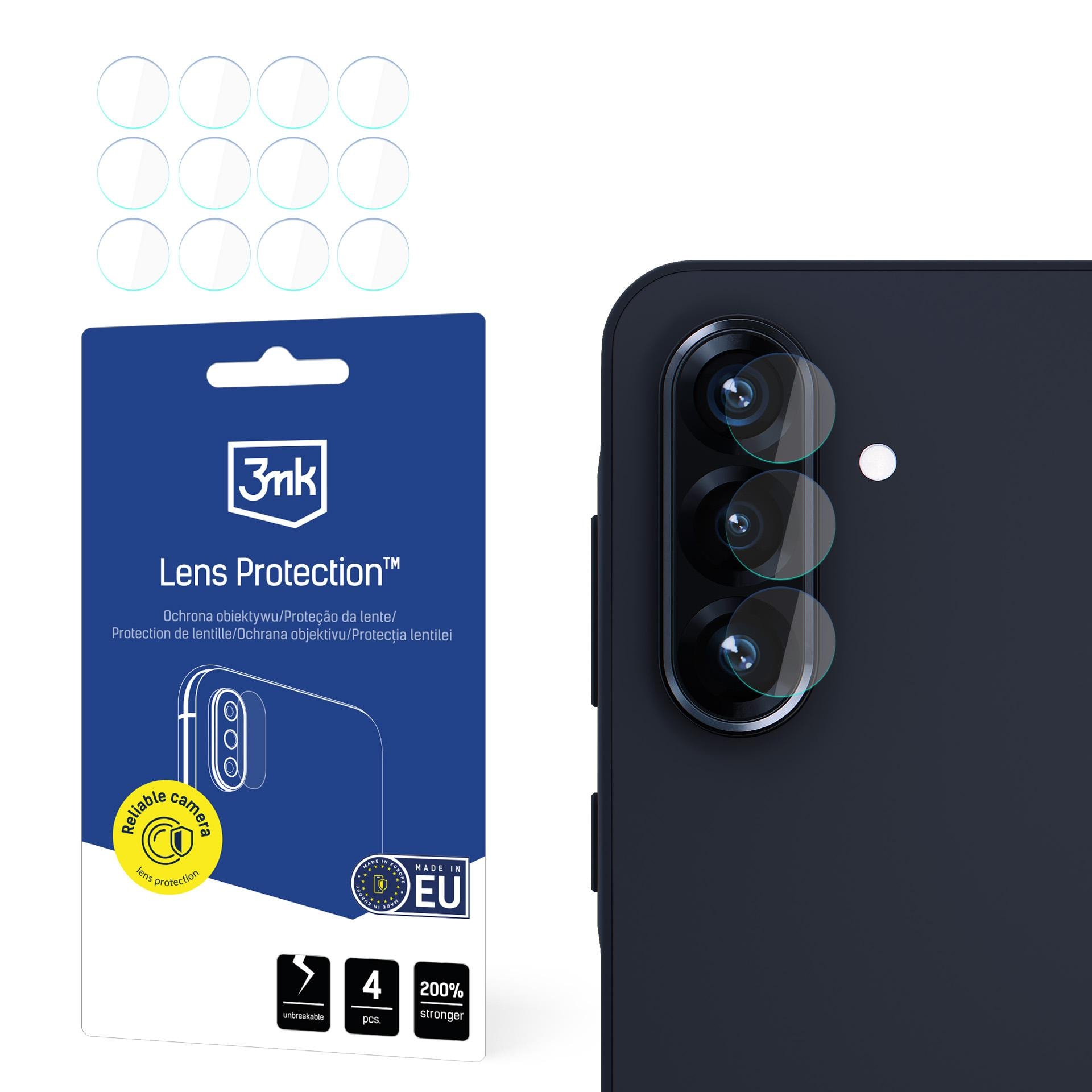 Hybridglas för kameralins – 3mk-linsskydd till Samsung Galaxy A26 5G