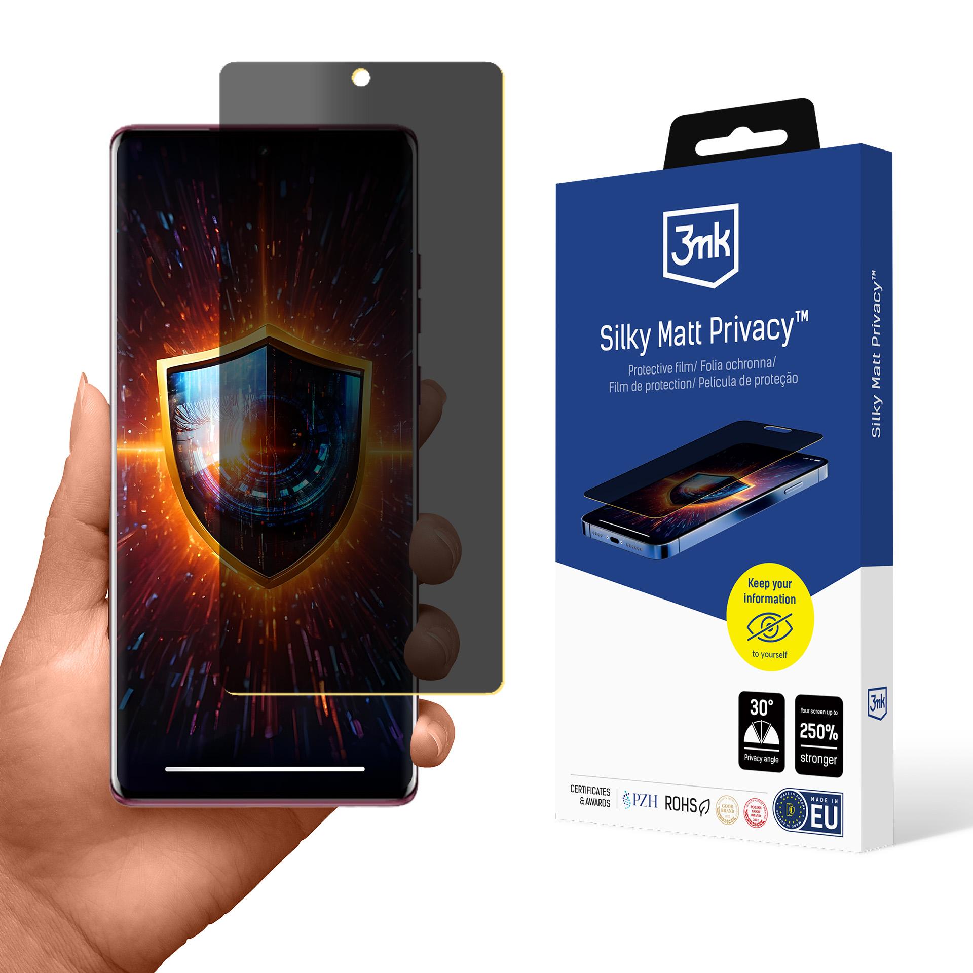 3mk Silky Matt Privacy – skärmskydd för Motorola Edge 50 Fusion