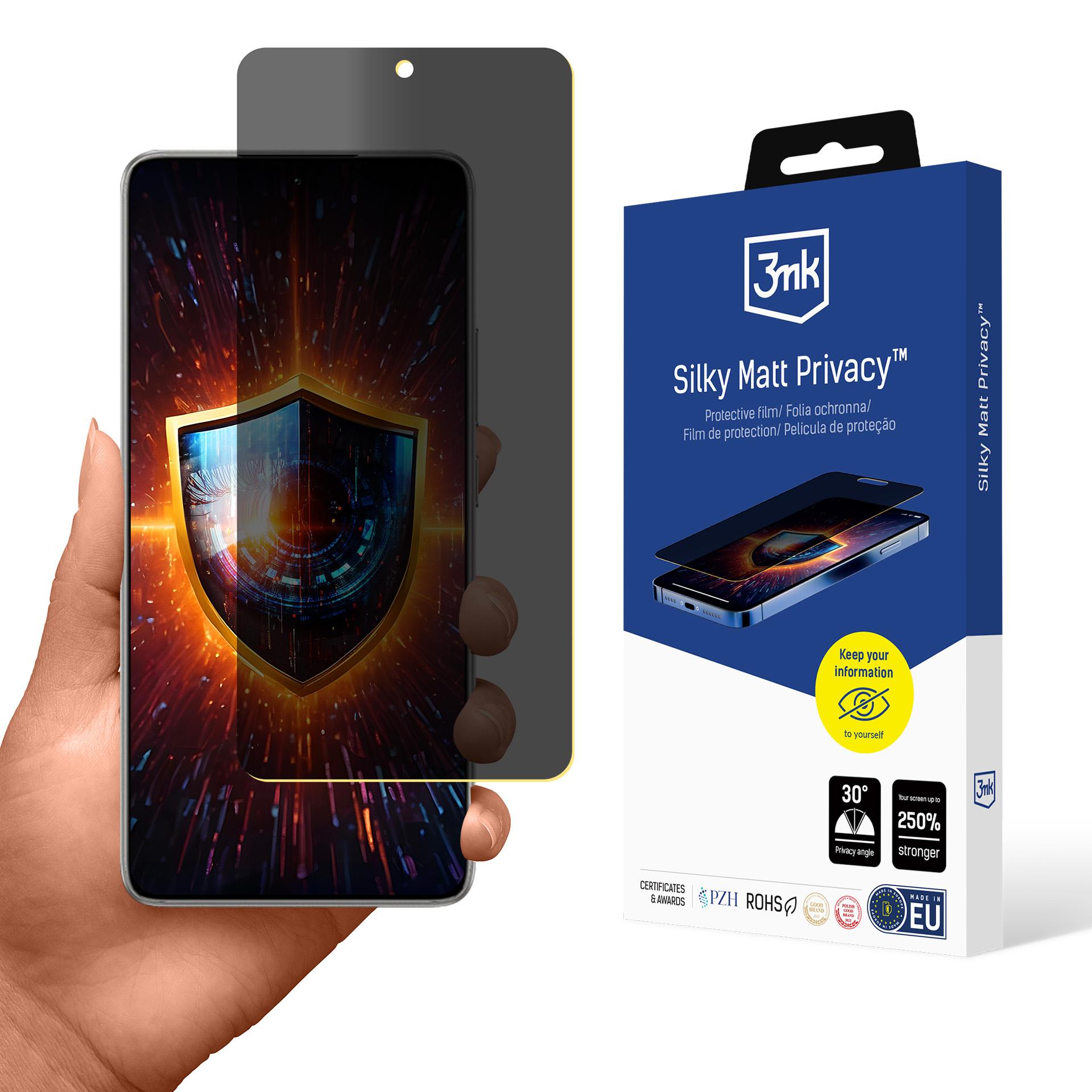 Silky Matt Privacy™ 3mk matt skärmskydd för Xiaomi 14T Pro