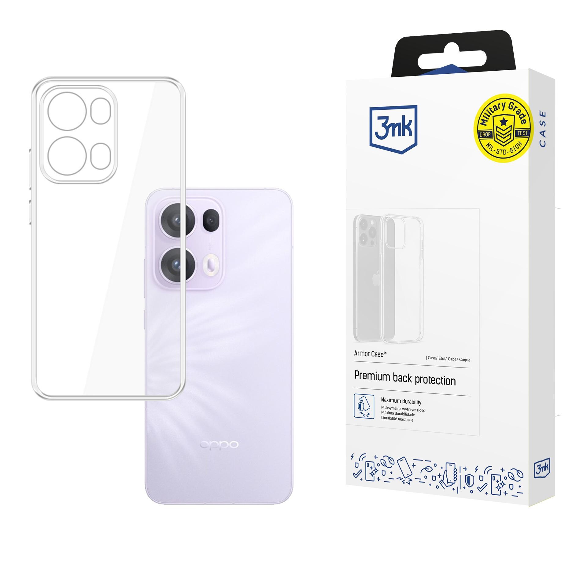 3mk genomskinligt skal till Oppo Reno 13 Pro – transparent