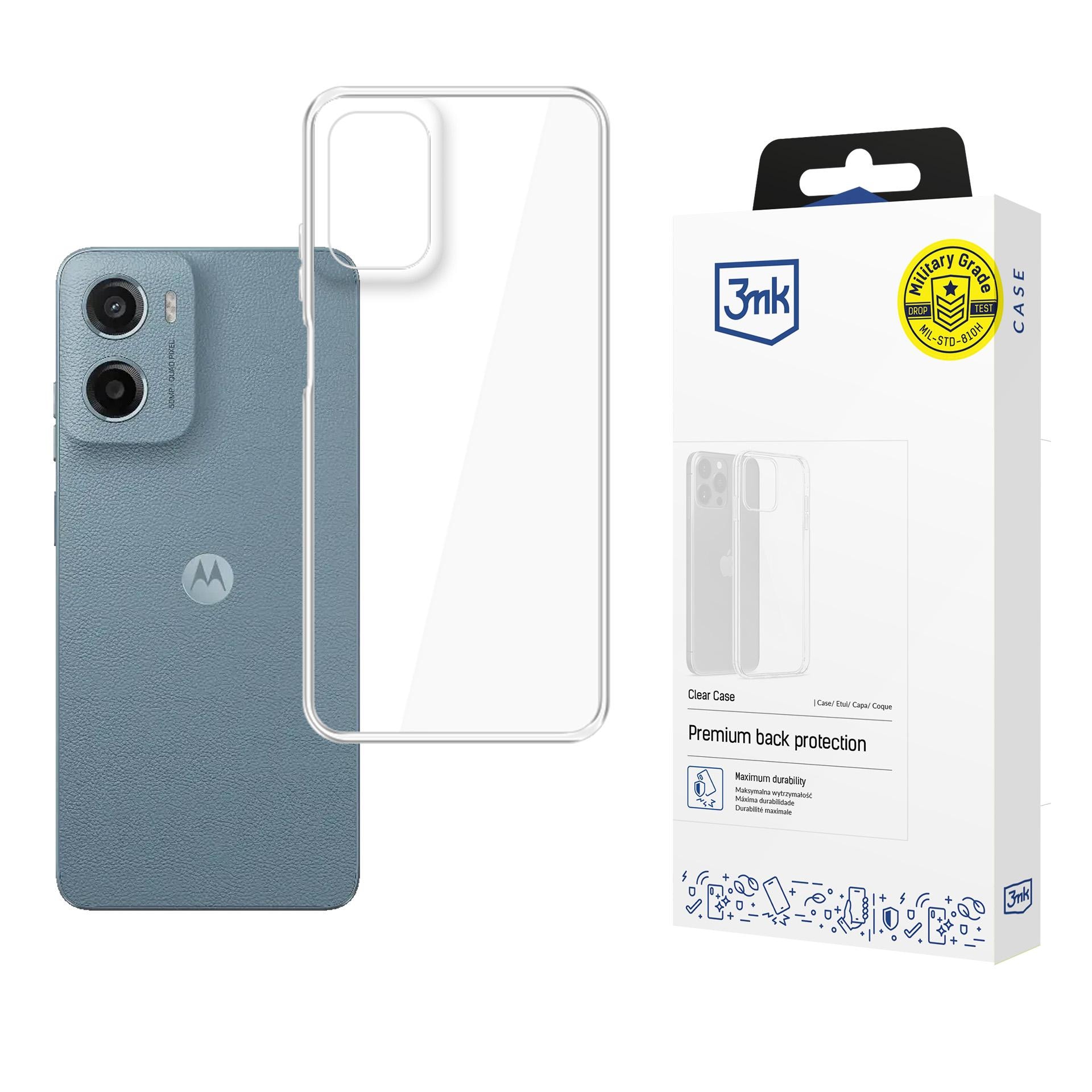 3mk genomskinligt skal till Motorola Moto G05 / E15 G4 – transparent