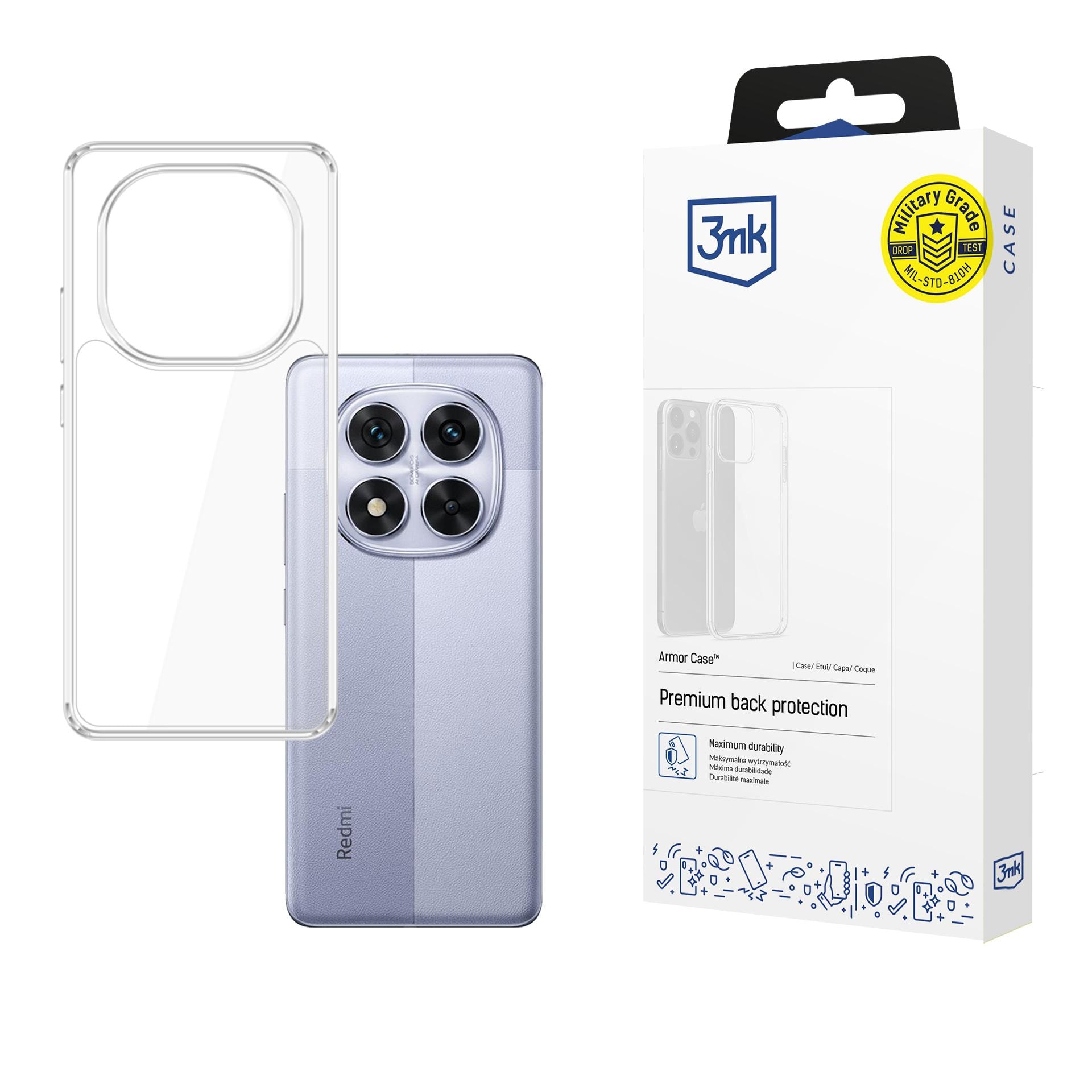 3mk Armor-skal för Xiaomi Redmi Note 14 Pro / 14 Pro+ 5G