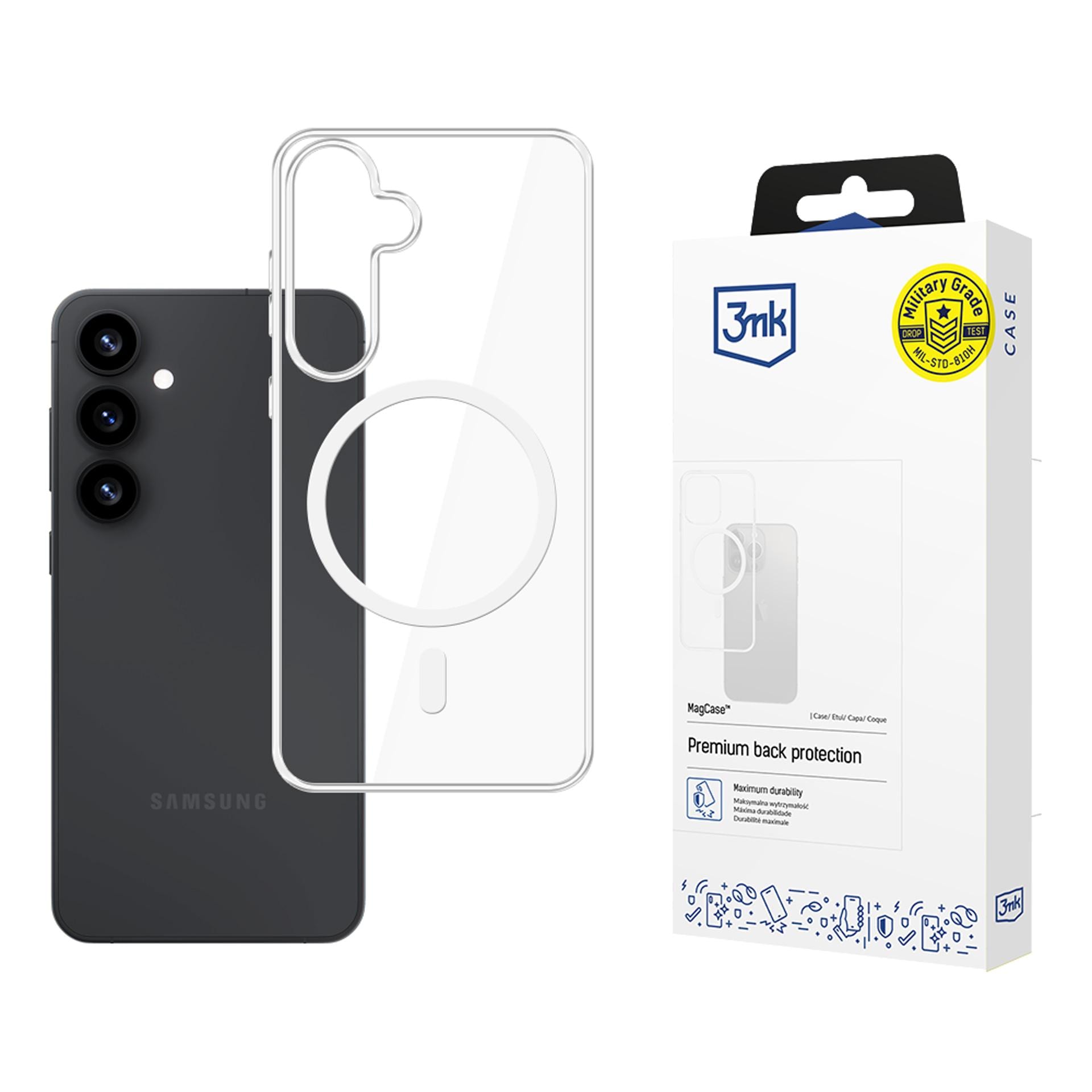 3mk MagCase till Samsung Galaxy S25+ – genomskinligt