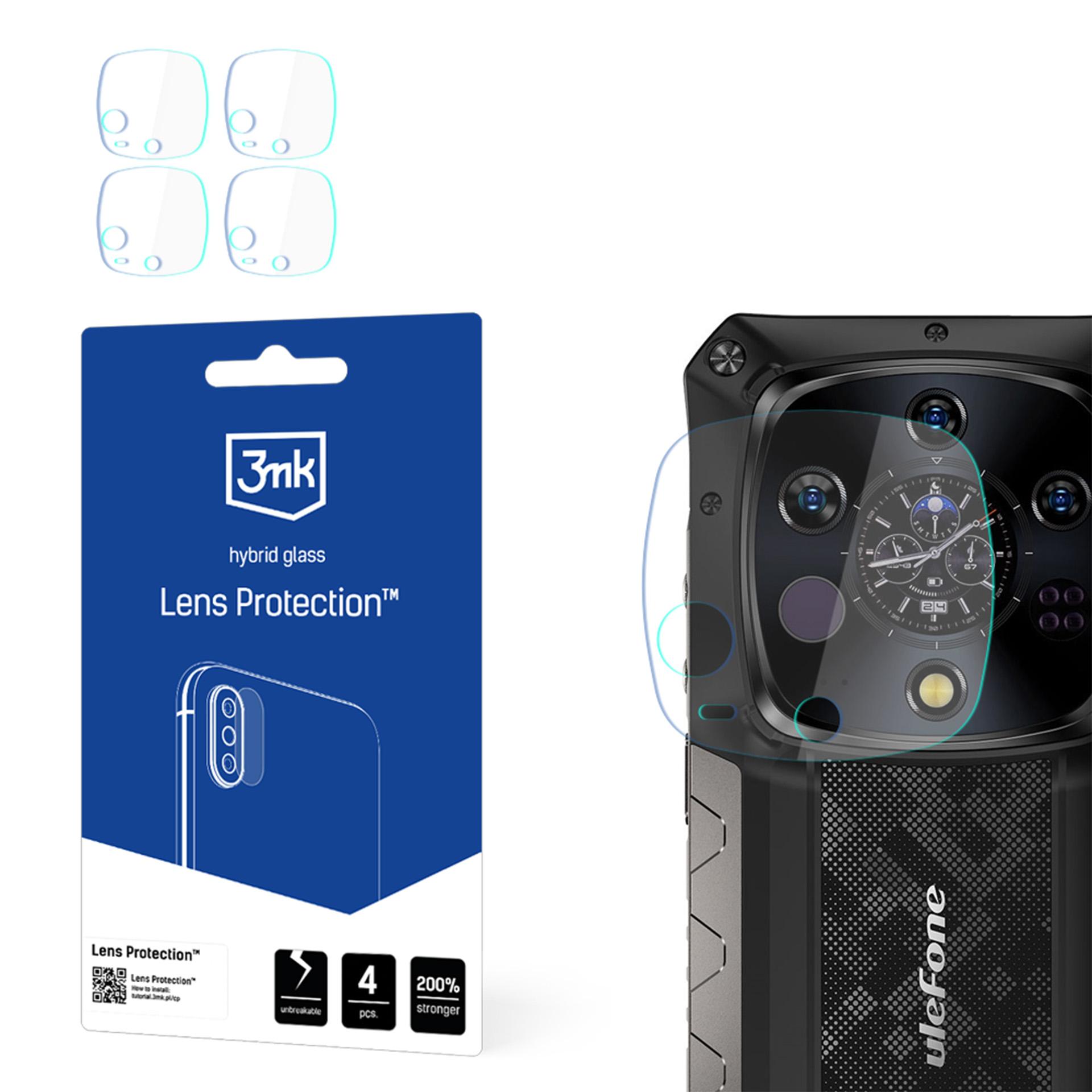 3mk Hybridglas som skydd för kameralinsen på Ulefone Armor 28 Ultra