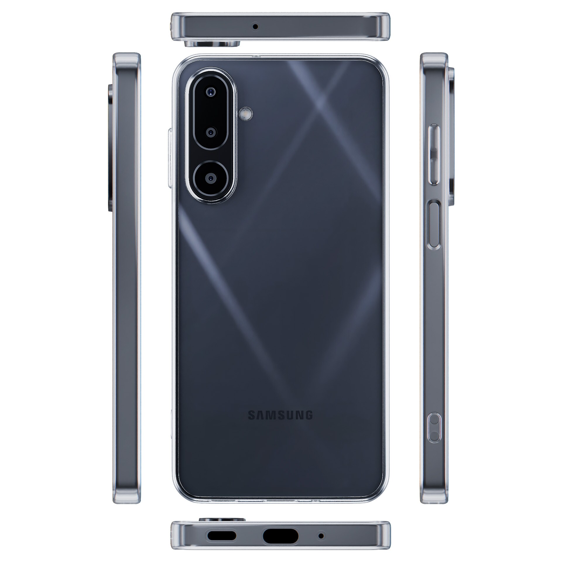 3mk gennemsigtigt cover til Samsung Galaxy M16 5G – gennemsigtigt