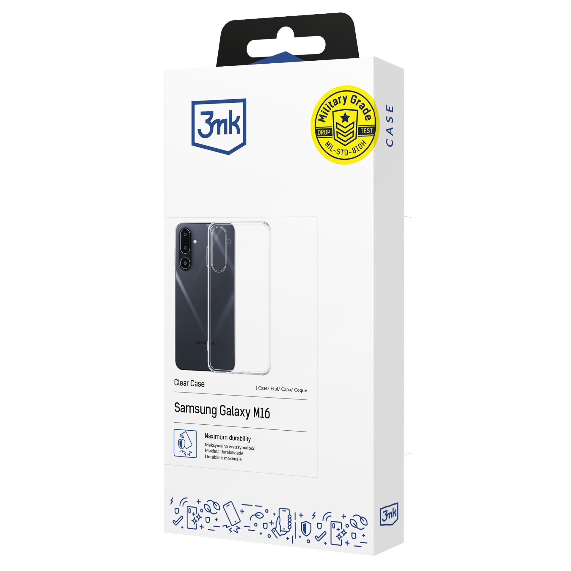3mk gennemsigtigt cover til Samsung Galaxy M16 5G – gennemsigtigt