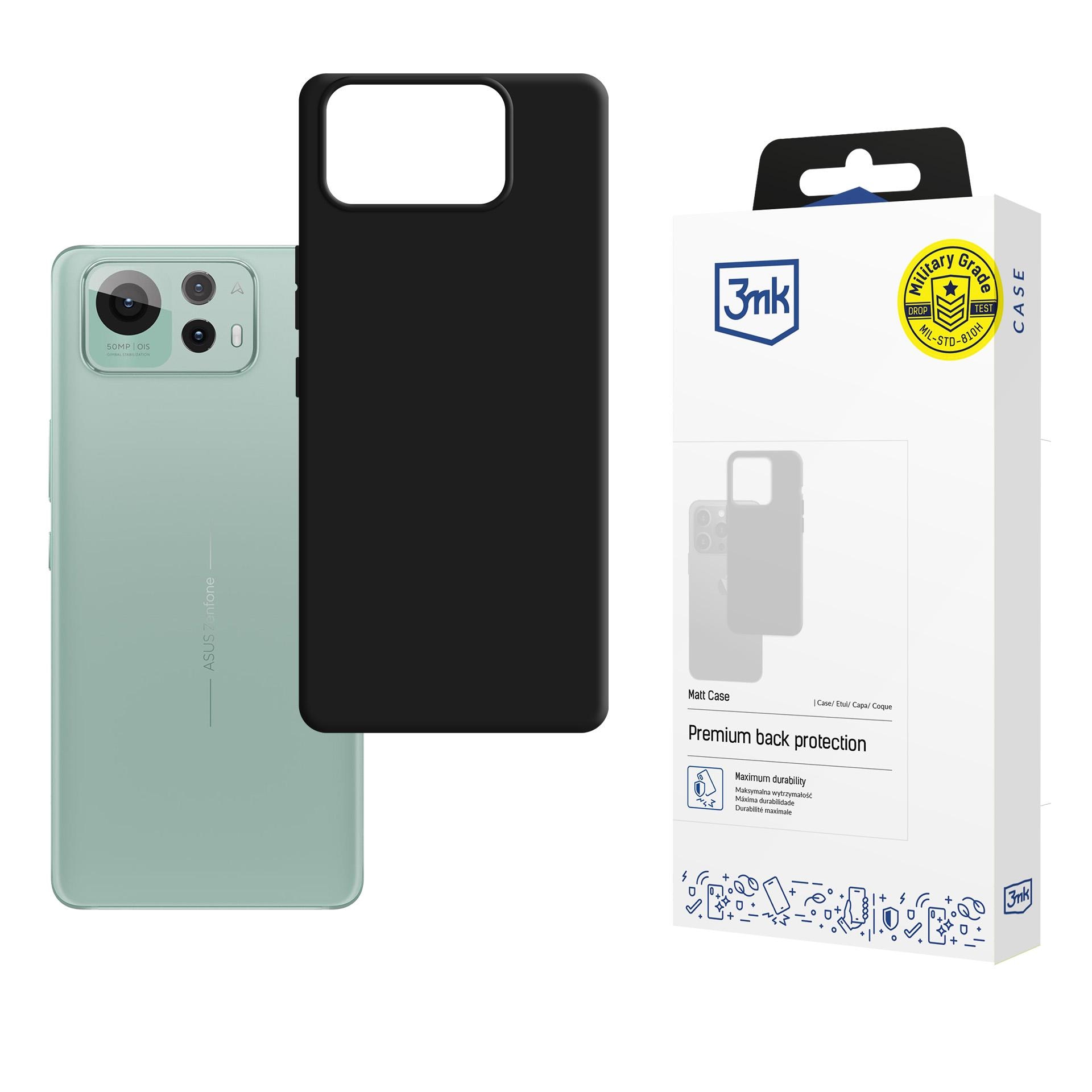 3mk matt skal till Asus Zenfone 12 Ultra – Svart