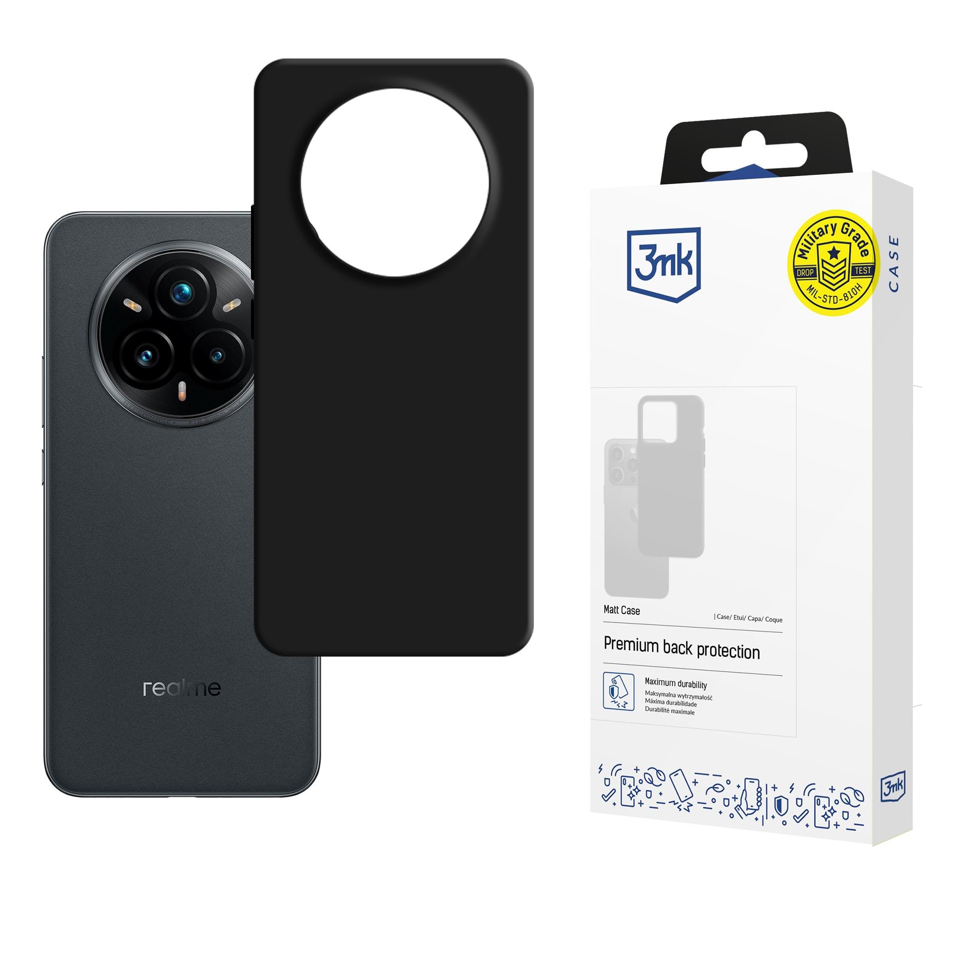 3mk matt skal till Realme 14 Pro+ – Svart