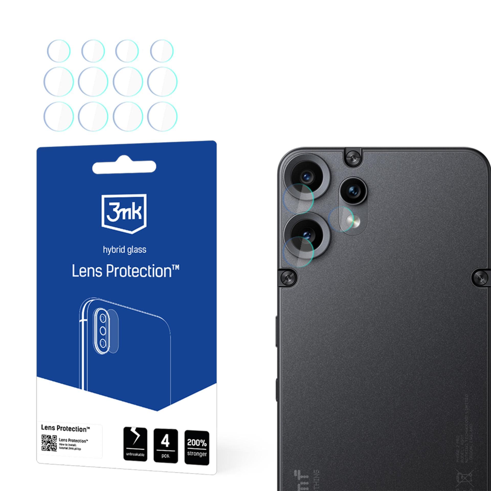 3mk Lens Protection™ hybridglas för kameralinsen på Nothing CMF Phone 2 Pro