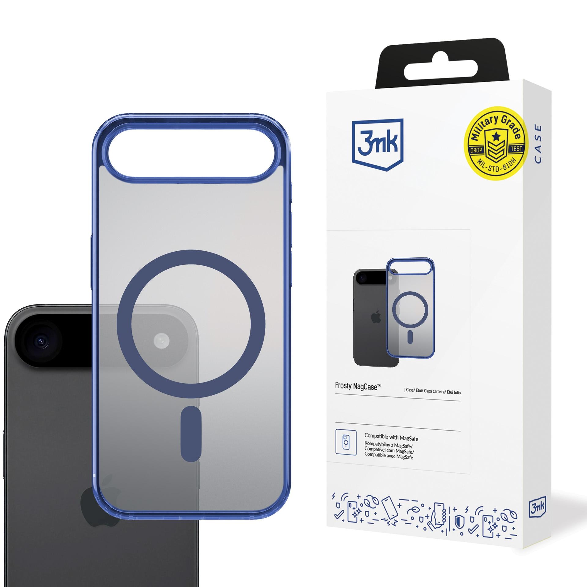3mk Frosty MagCase för iPhone Air – Blå